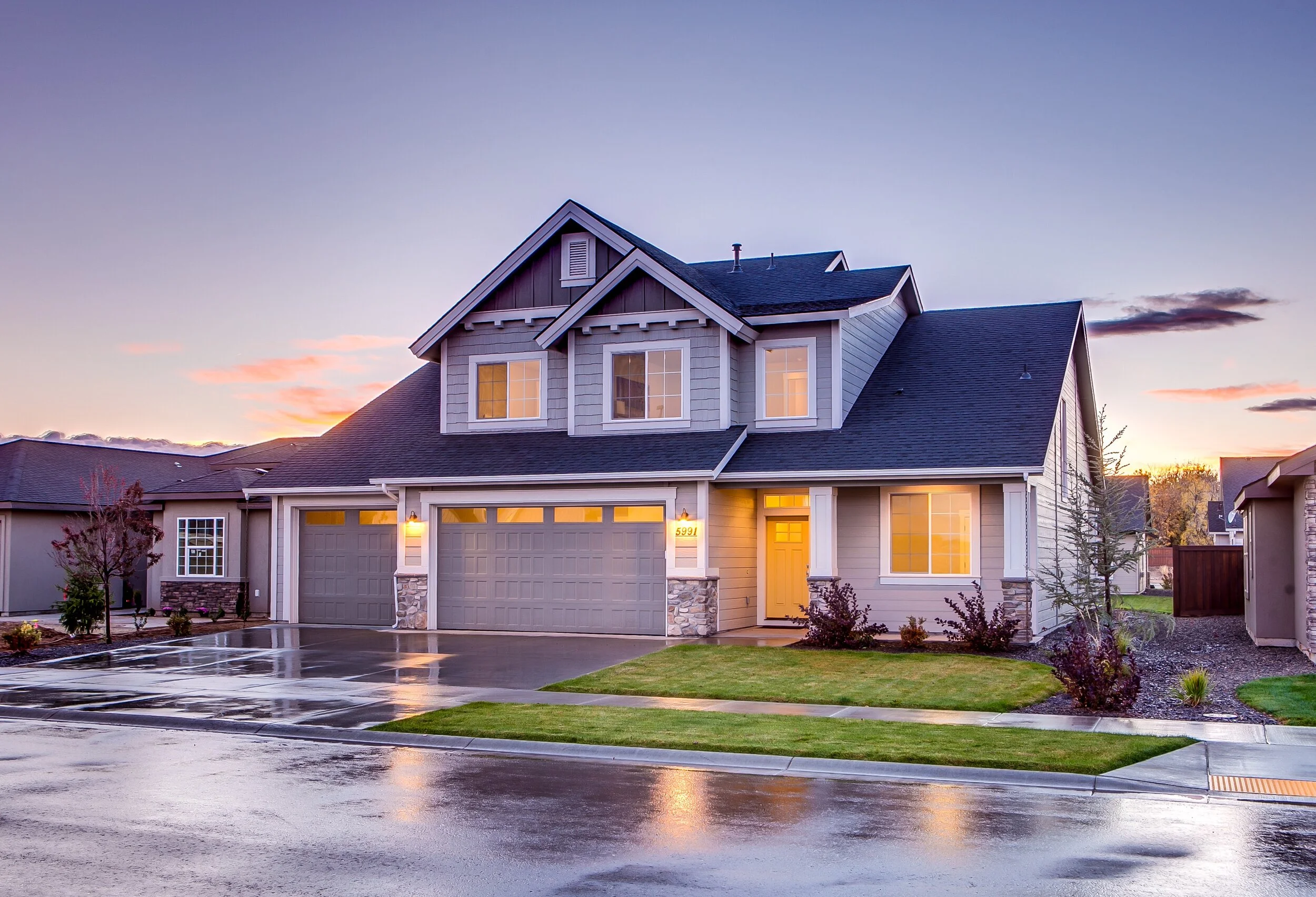 blue-and-gray-concrete-house-with-attic-during-twilight-186077.jpg