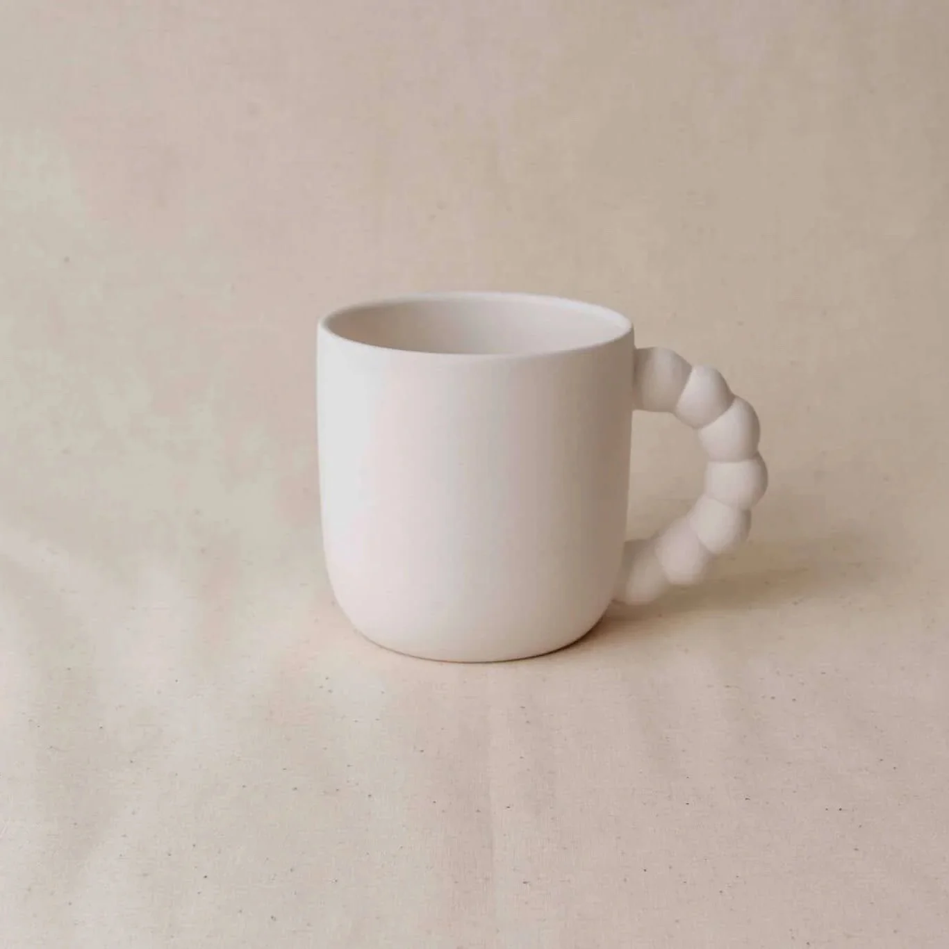 Keramik krus 350 ml med dekorativ kant til at male