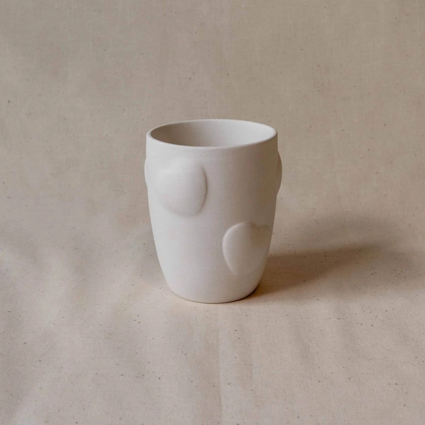 Keramik hjerte kop 200 ml til at male selv