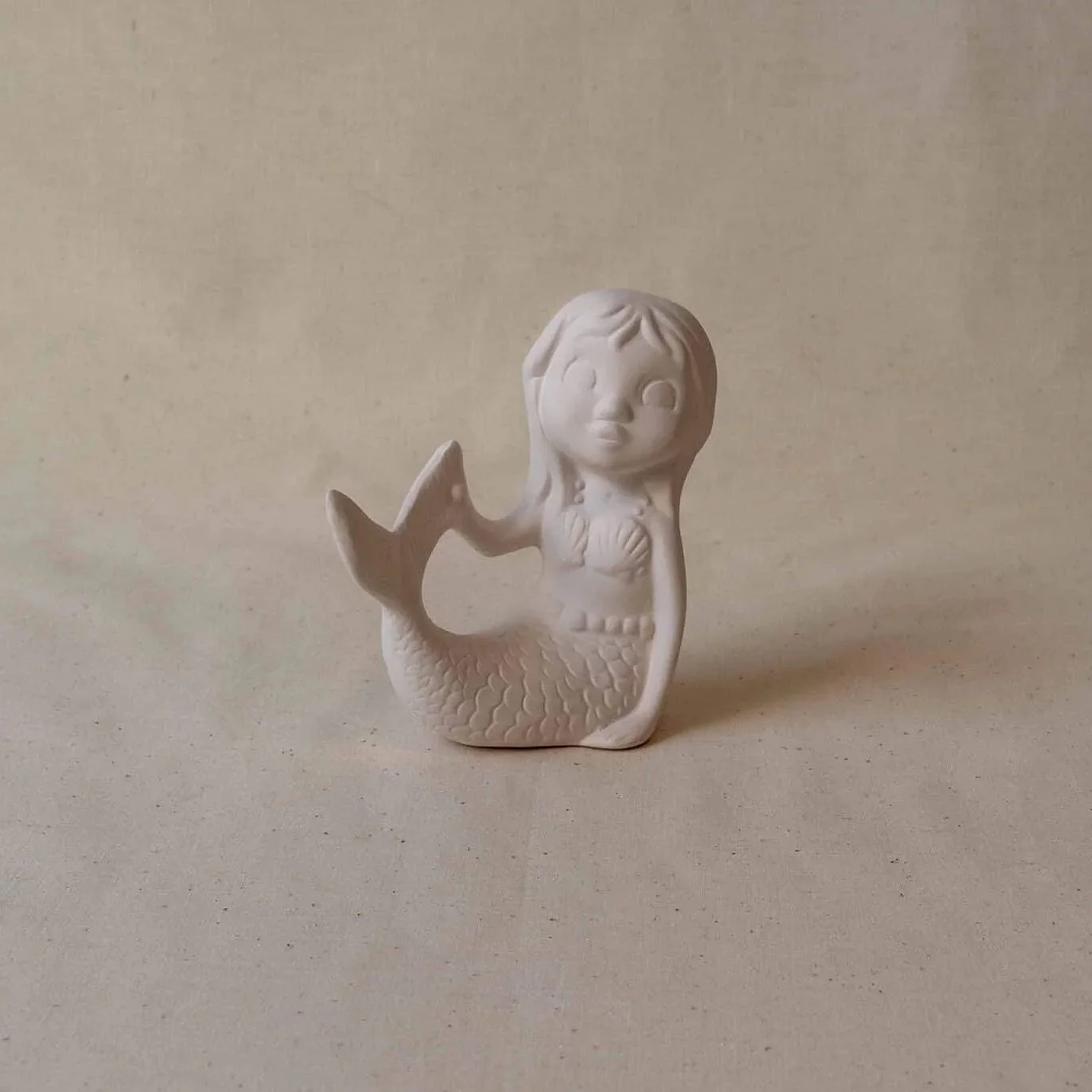 Keramik havfrue til børn