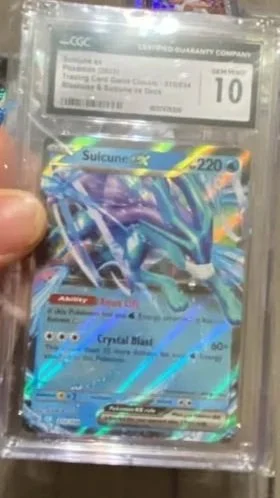 Suicune EX CGC Perfect 10 Pokémon Card