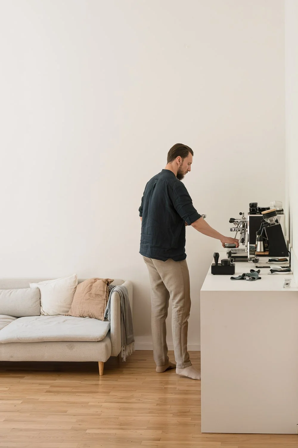 Home-Barista-Coaching in Berlin und Potsdam: Espresso-Experte optimiert Mahlgrad und Extraktion für den perfekten Espresso.
