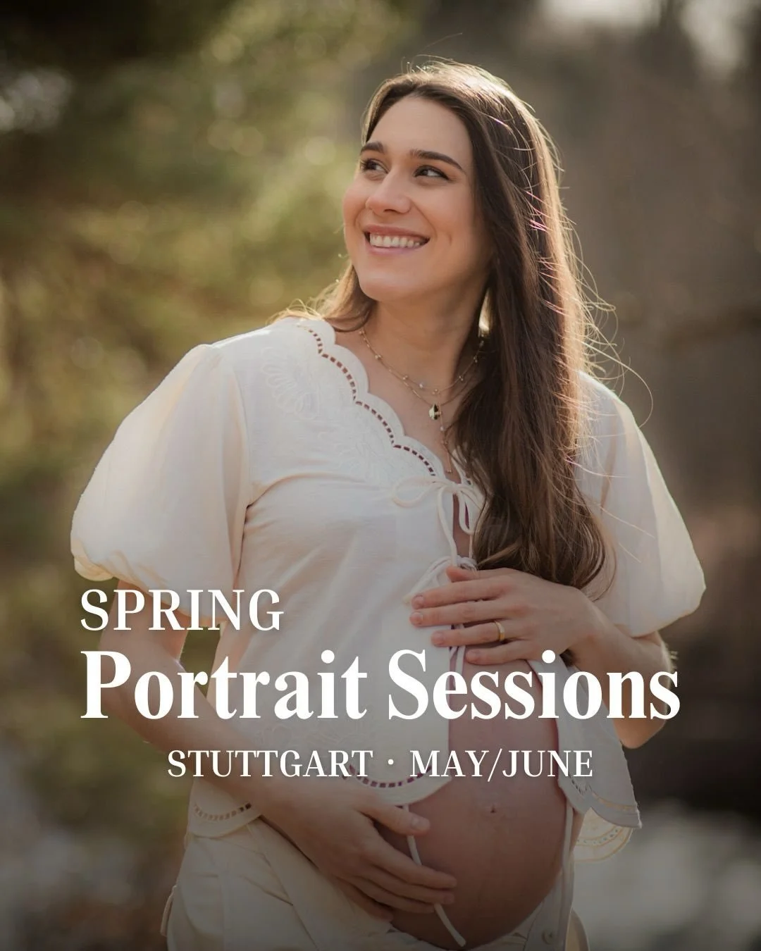 A spring memory 🌿

Spring Portrait Sessions are open in Stuttgart, for women, families, couples and motherhood memories.

A calm, natural session to capture this season with soft light, gentle direction and real connection.

Perfect for Mother&rsquo
