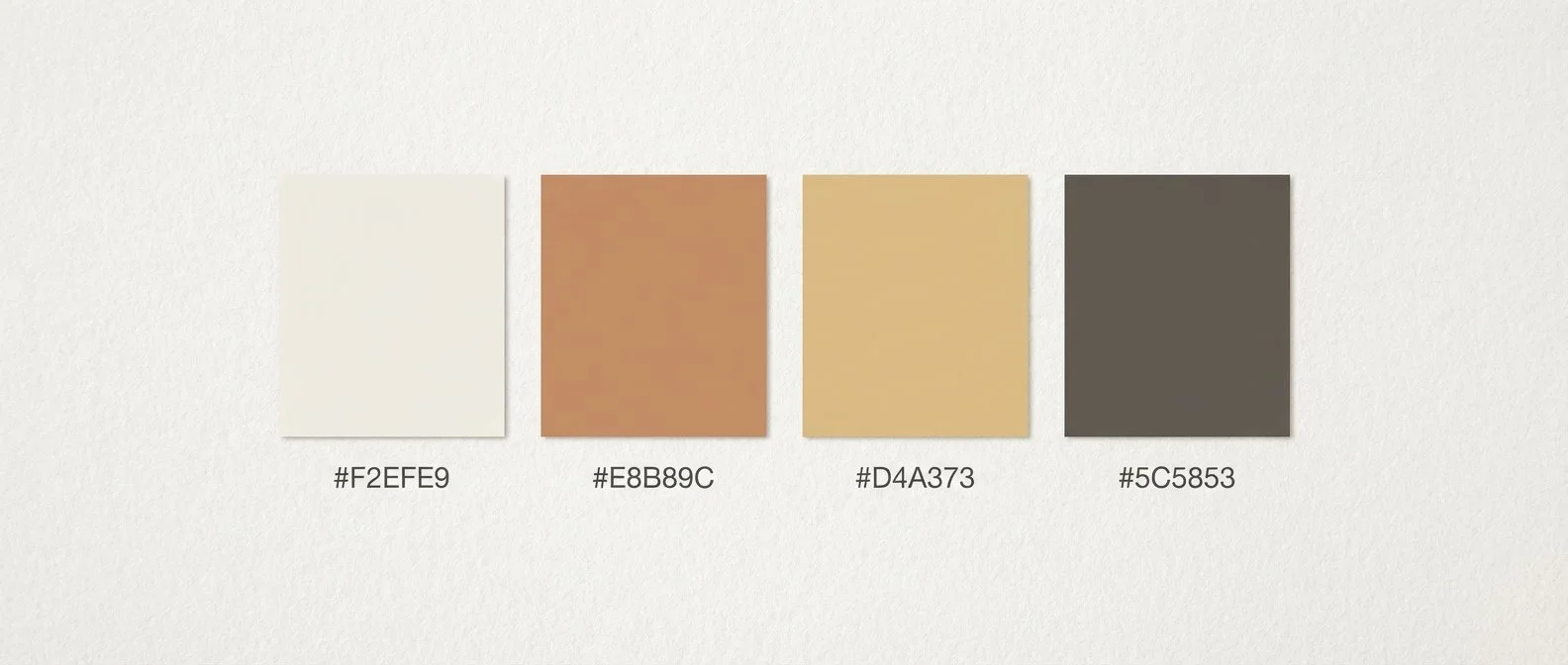"The official color palette for the Desert Mirage campaign, featuring warm desert beiges, sandy tones, and earthy browns. Professional design systems for AI-led fashion production."