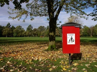 one of the dog poo bins in stamford park