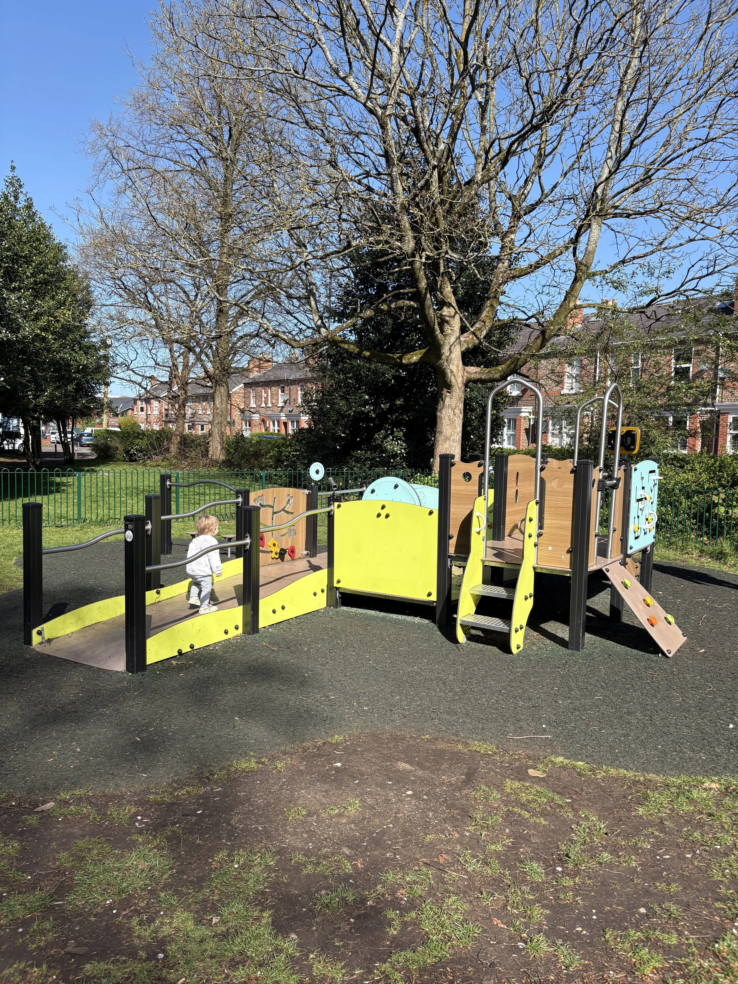 the small children's play area in stamford park