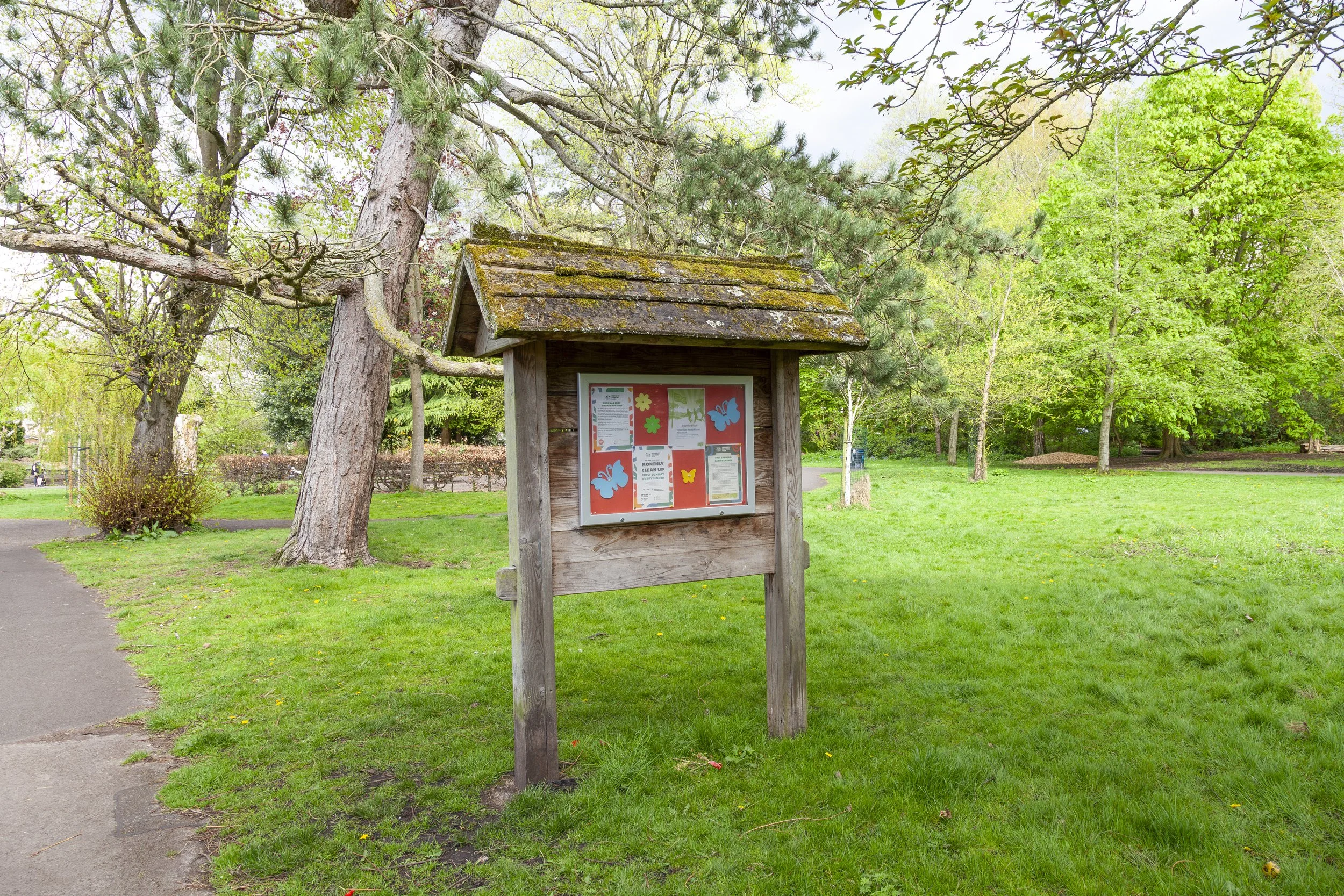 a noticeboard at stamford park