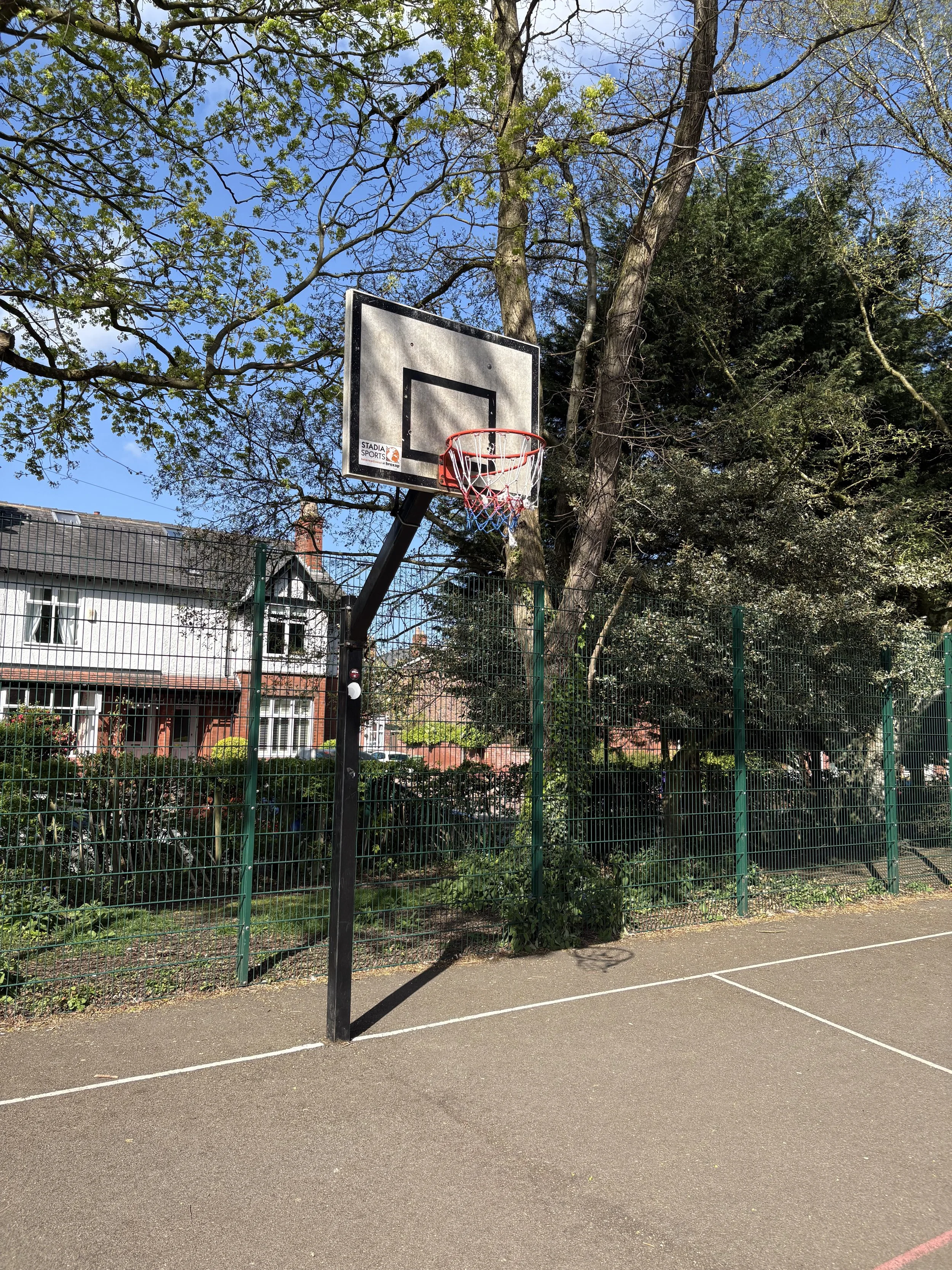 the basketball pitch at stamford park