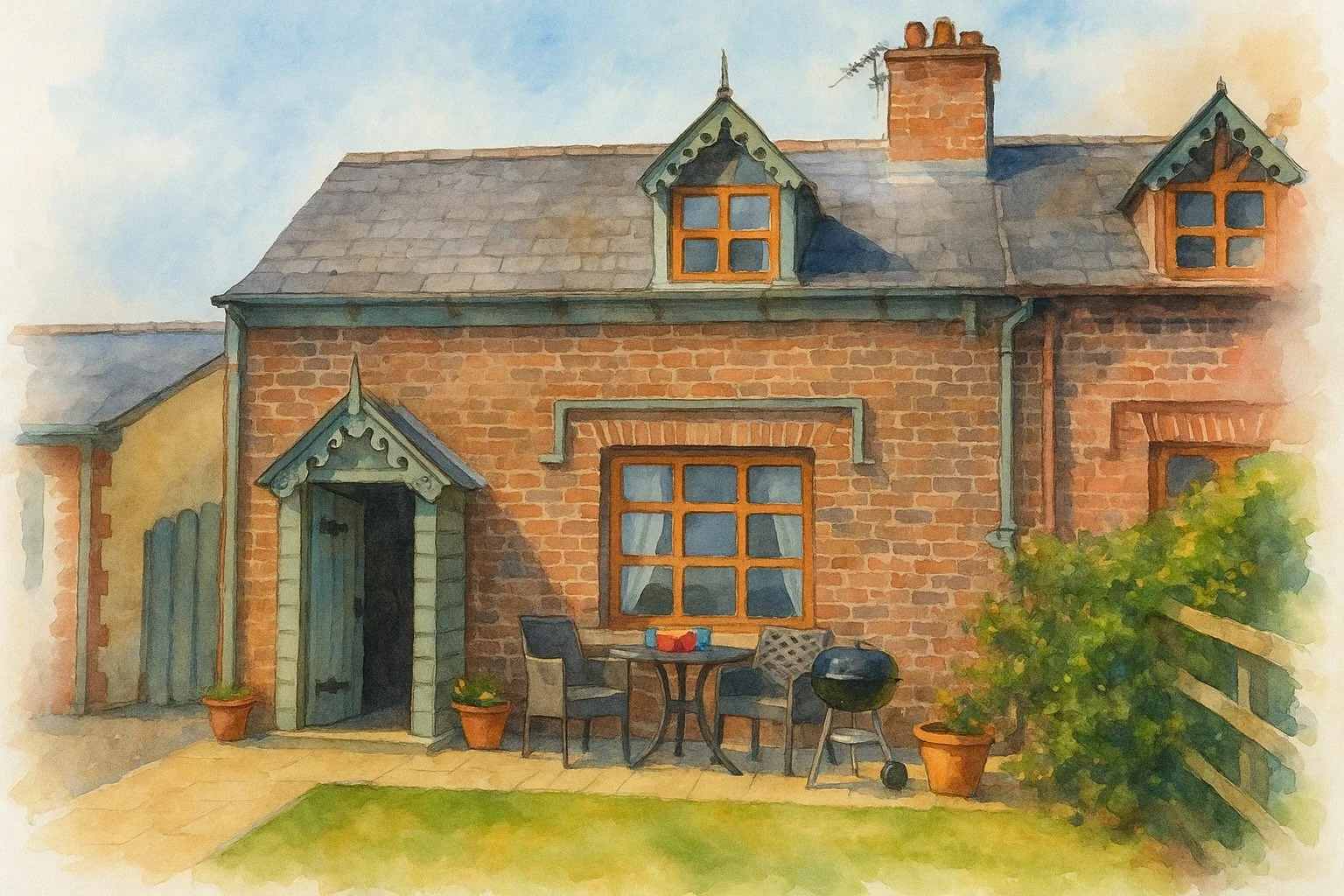 Watercolour sketch of Ti Tonnin