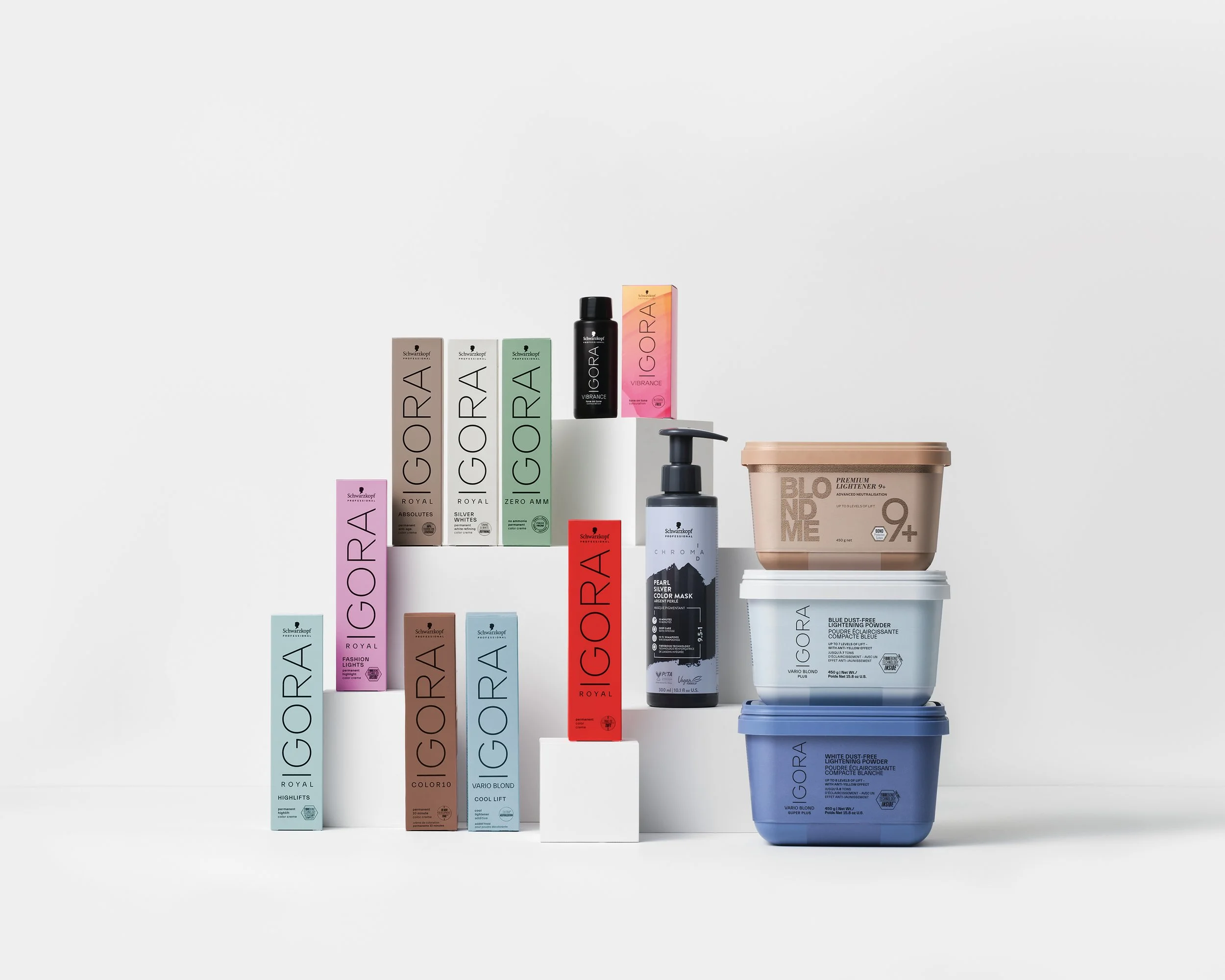 Schwarzkopf Professional krāsošanas līdzekļu IGORA un BlondMe līnijas