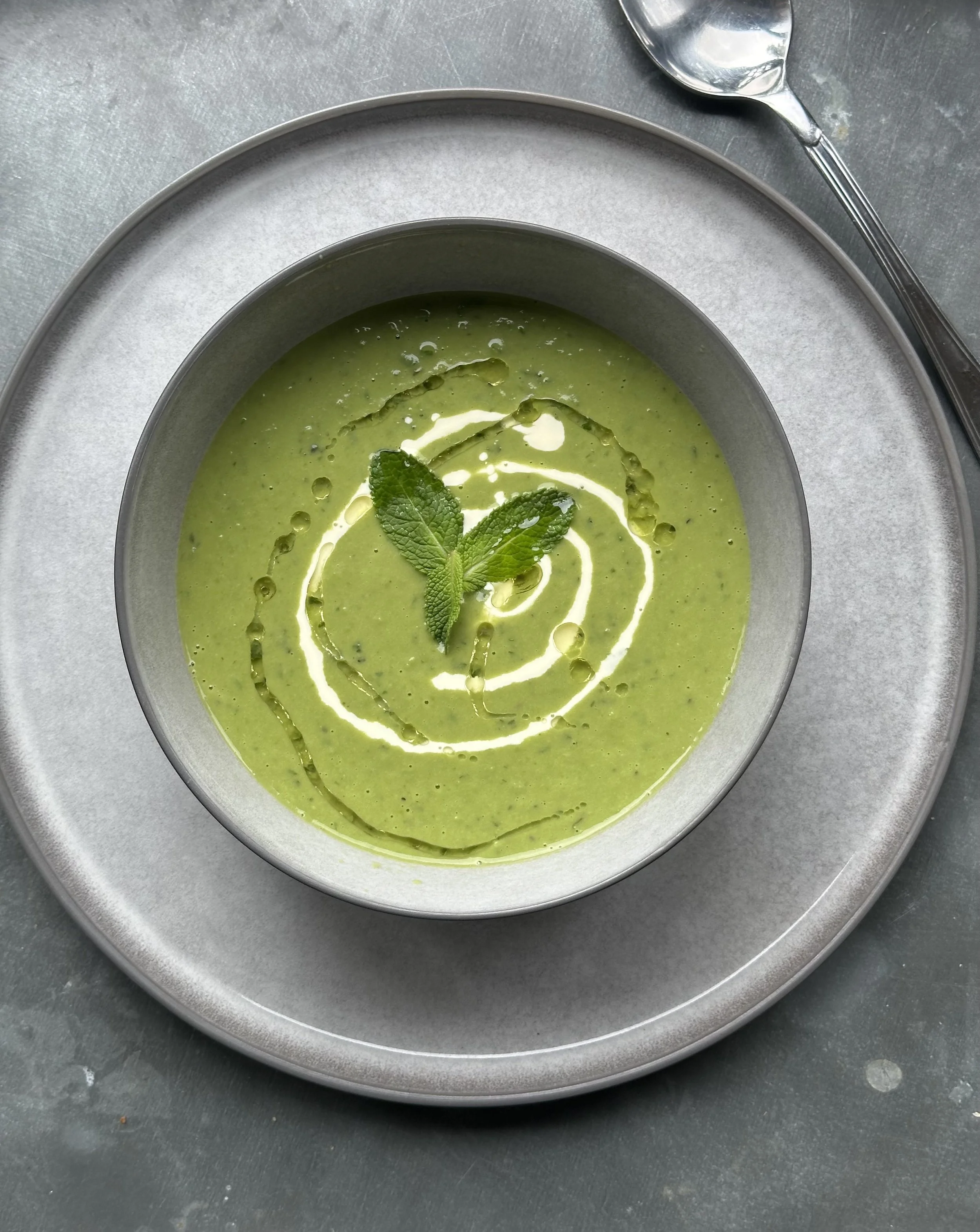 Sarah Mooney Personal Chef- pea and mint soup.jpeg