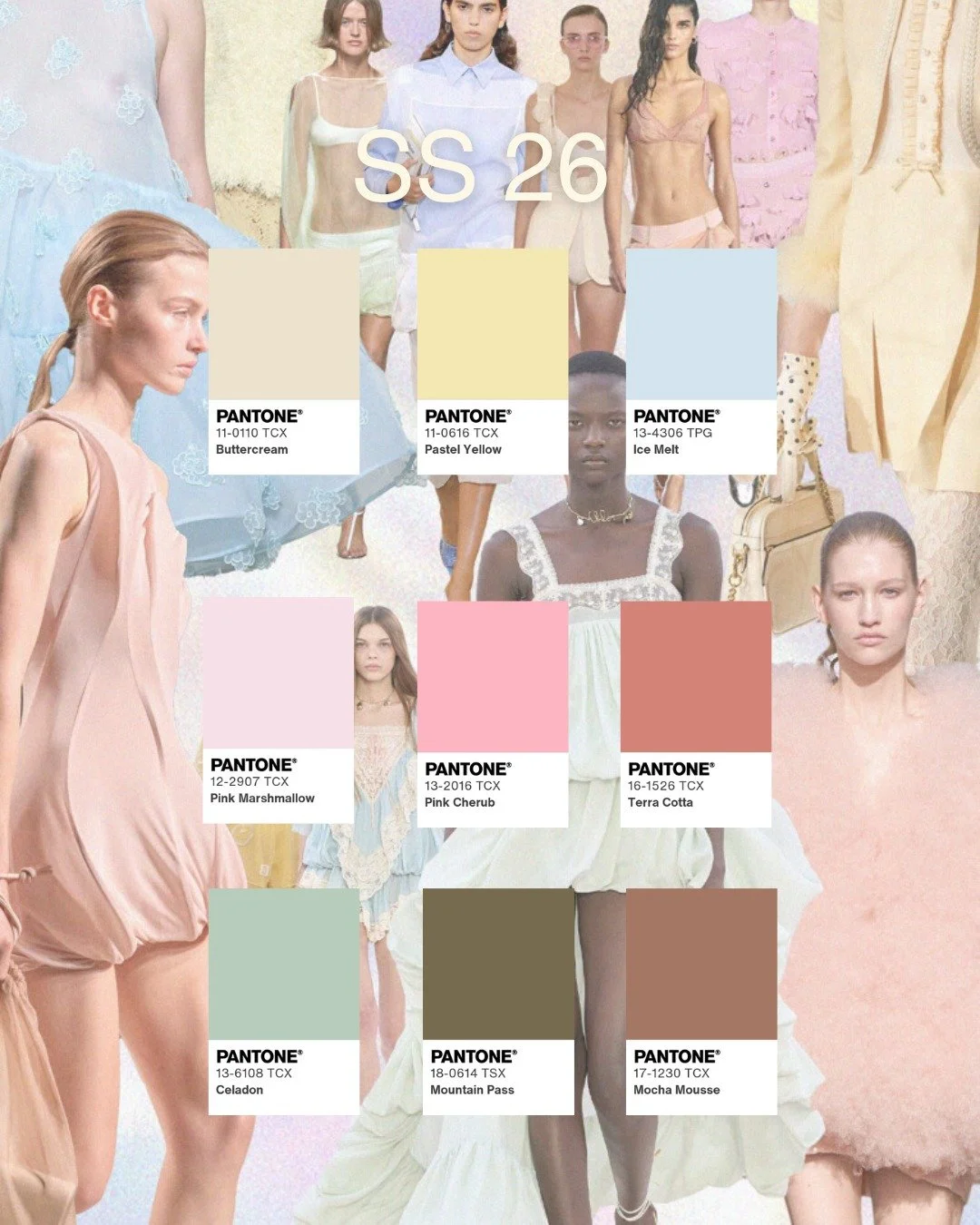 Spring is shifting.

From bold to soft.
From loud to nuanced.

SS26 is all about pastel tones, subtle contrasts, and quiet confidence.

Buttercream, Ice Melt, Pink Marshmallow.
Colors that don&rsquo;t scream, but stay.

This is not just a palette.
It
