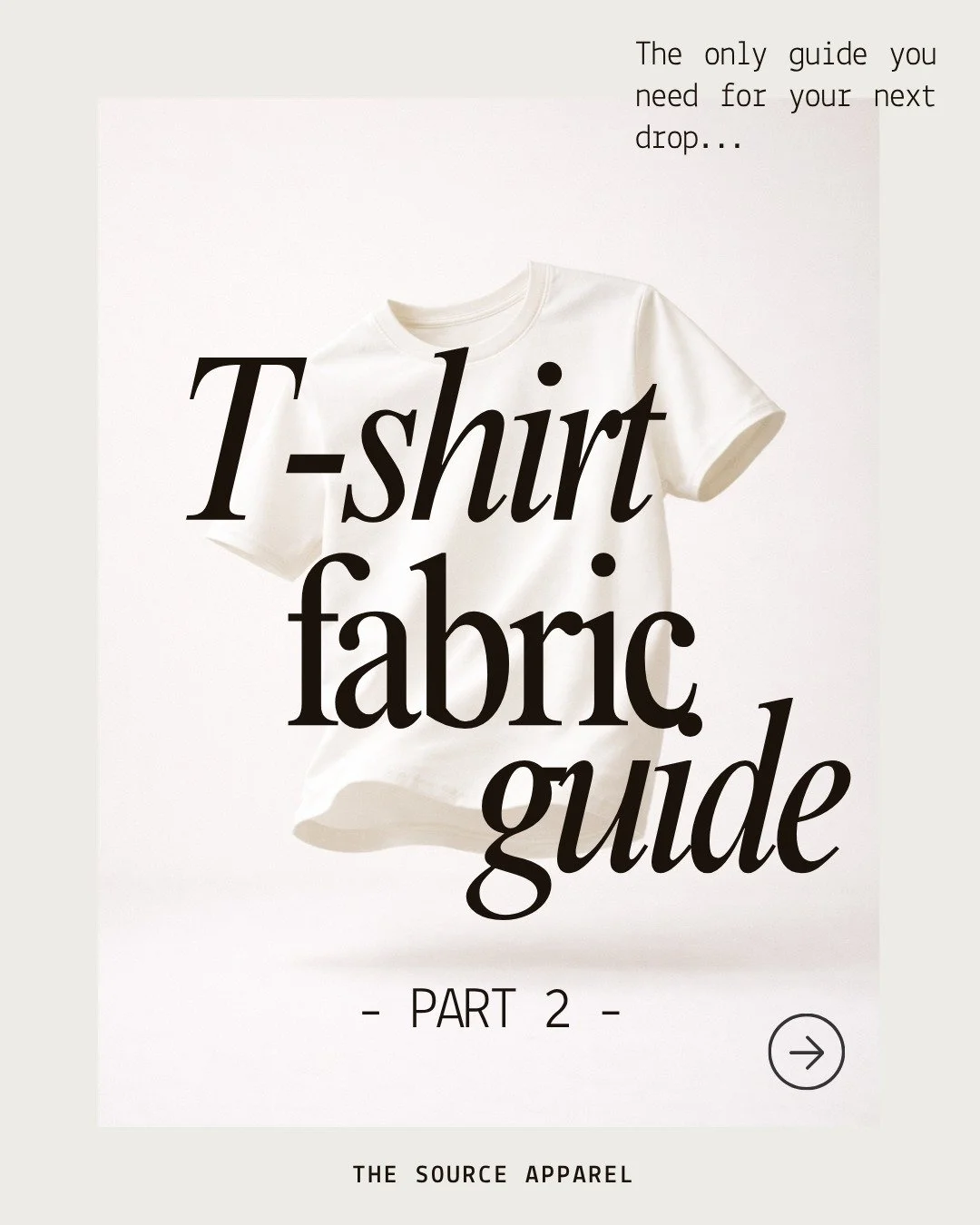 Most brands talk about design.
Very few understand what goes into the fabric itself.

In Part 2, we break down the materials behind your product, from fiber quality to yarn processing.

From Pima to Supima, from blends to combed cotton, these are the