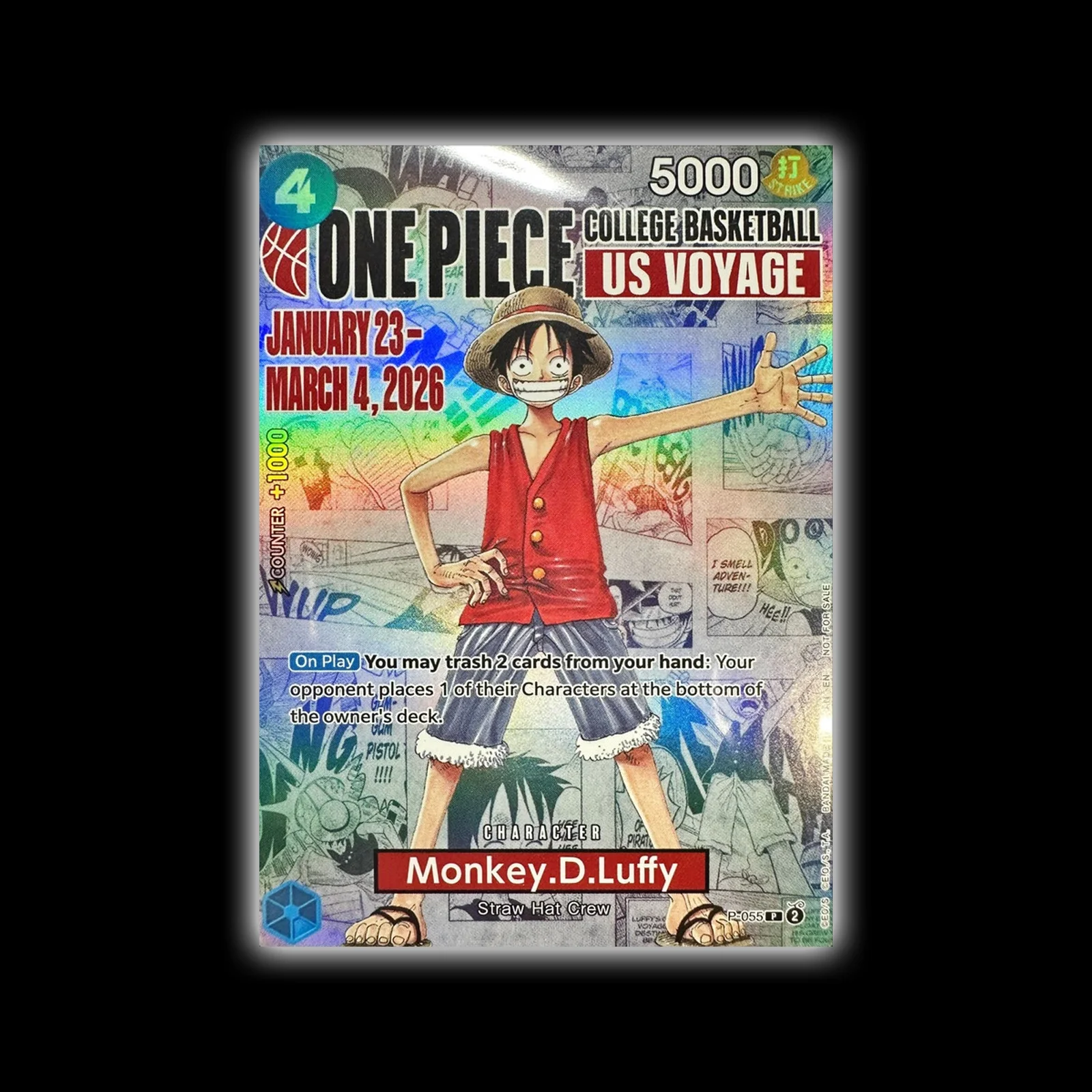 Luffy one piece card game P-055 x US voyage