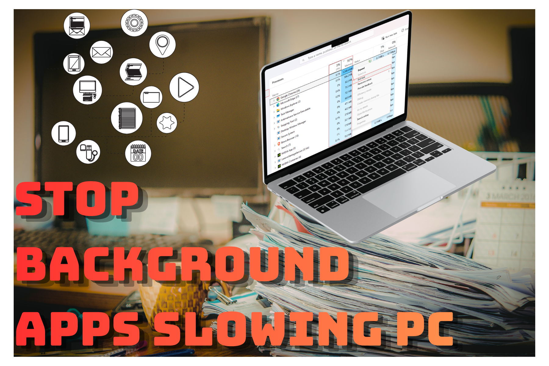 How to Find and Stop Background Apps Slowing PC