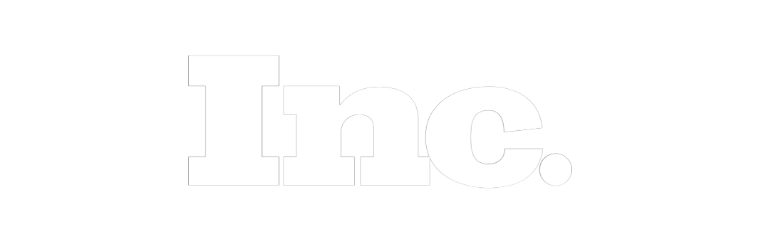Black background with large white text reading 'Inc.'