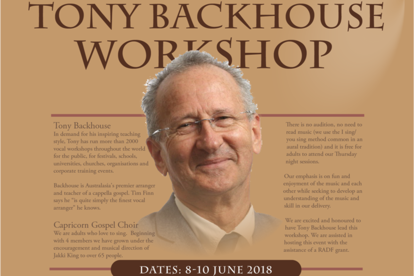 Capricorn Gospel Choir  | Tony Backhouse Workshop