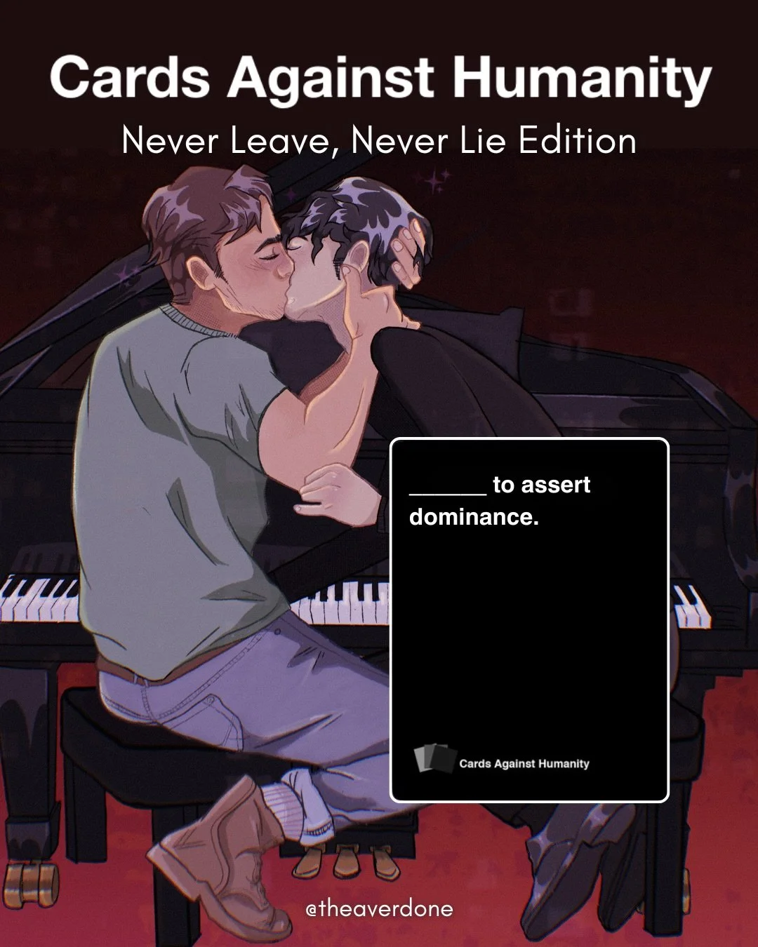 Okay I don&rsquo;t know who started the Cards Against Humanity trend on bookstagram, but I was so excited when I saw it. 

I&rsquo;m a huge fan of the game (shout out to my dark romance author besties for hosting virtual games) .

I have so many idea