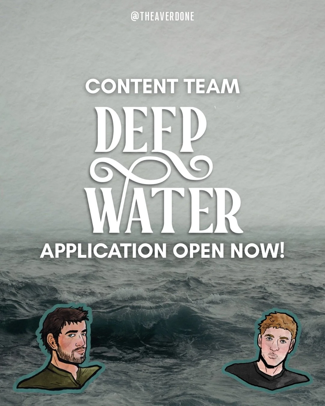 ✨✨ CONTENT TEAM OPENING!!✨✨

Calling all bookstagrammers that love MM romance, broken boy mmc's, all the hurt comfort, yearning, forced proximity, boats, and angst...I'm opening up a content team for my upcoming series, Deep Water!

Deep Water will f