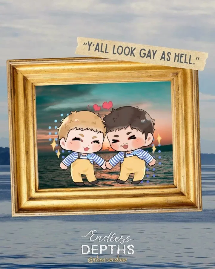 😍😍ART REVEAL😍😍

Y'ALL, LOOK HOW CUTE COLE AND MORGAN ARE!!!! 

the art is inspired from Cole and Morgan's wedding day, when Cole convinced Morgan to wear matching outfits (let's be real, he loved it all the same). and Lawrence just having to get 