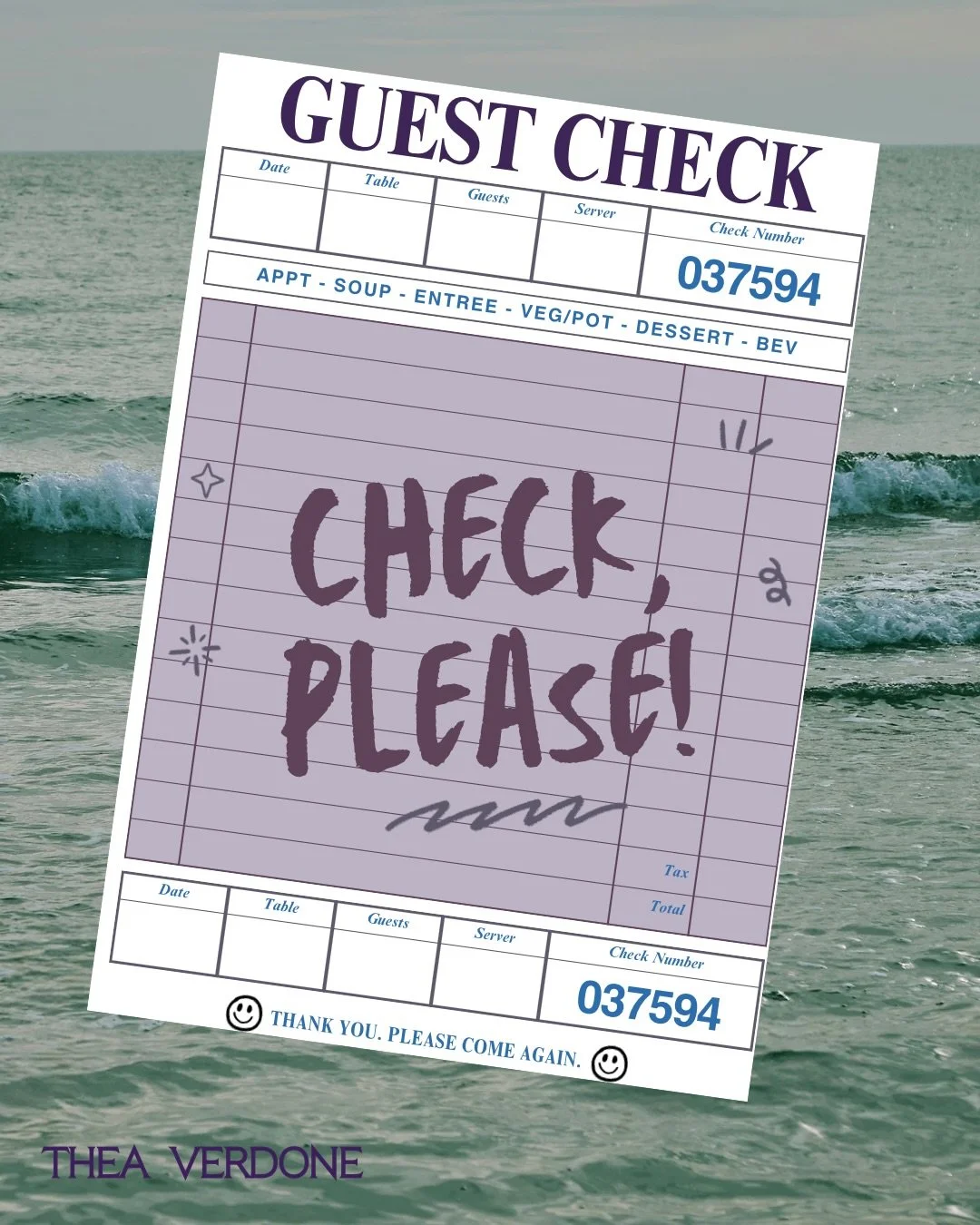 🛎️🛎️CHECK, PLEASE!🛎️🛎️

PA Sabrina saw this trend going around and look how cute it turned out! a great little thing for throwback Thursday.

what did you order? and yes, I'll bring you some extra napkins to-go since you've probably been crying y