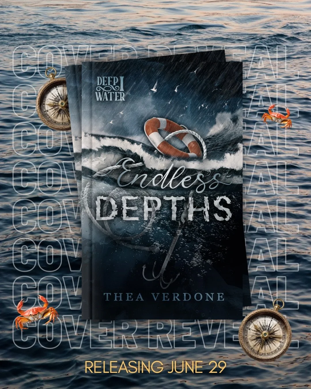 😍😍𝗘𝗡𝗗𝗟𝗘𝗦𝗦 𝗗𝗘𝗣𝗧𝗛𝗦 𝗖𝗢𝗩𝗘𝗥 𝗥𝗘𝗩𝗘𝗔𝗟😍😍

EEEEPPPP!!!! I&rsquo;m so excited to be *𝘰𝘧𝘧𝘪𝘤𝘪𝘢𝘭𝘭𝘺* sharing the cover of Endless Depths with you all!!!

@novelhounds absolutely smashed this one out of the water, all the puns a