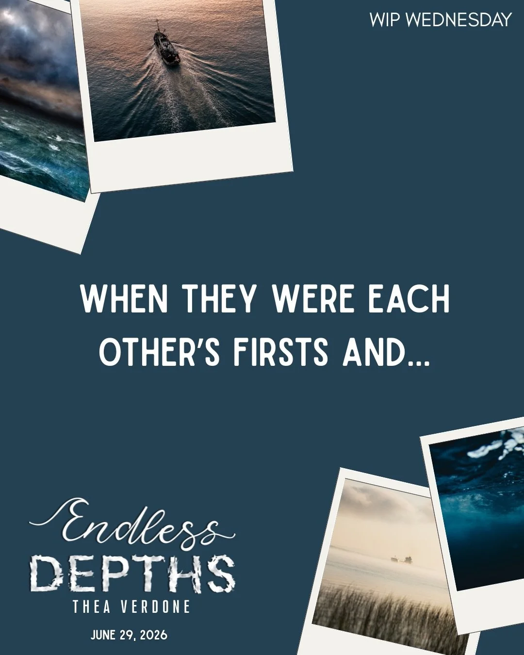 WIP Wednesday for Endless Depths
When they were each other&rsquo;s firsts&hellip;
&mdash;
Remember how I took care of you when I fvcked you that first time?

I loved exploring your body, finding out what made you feel good, slowly opening you up more