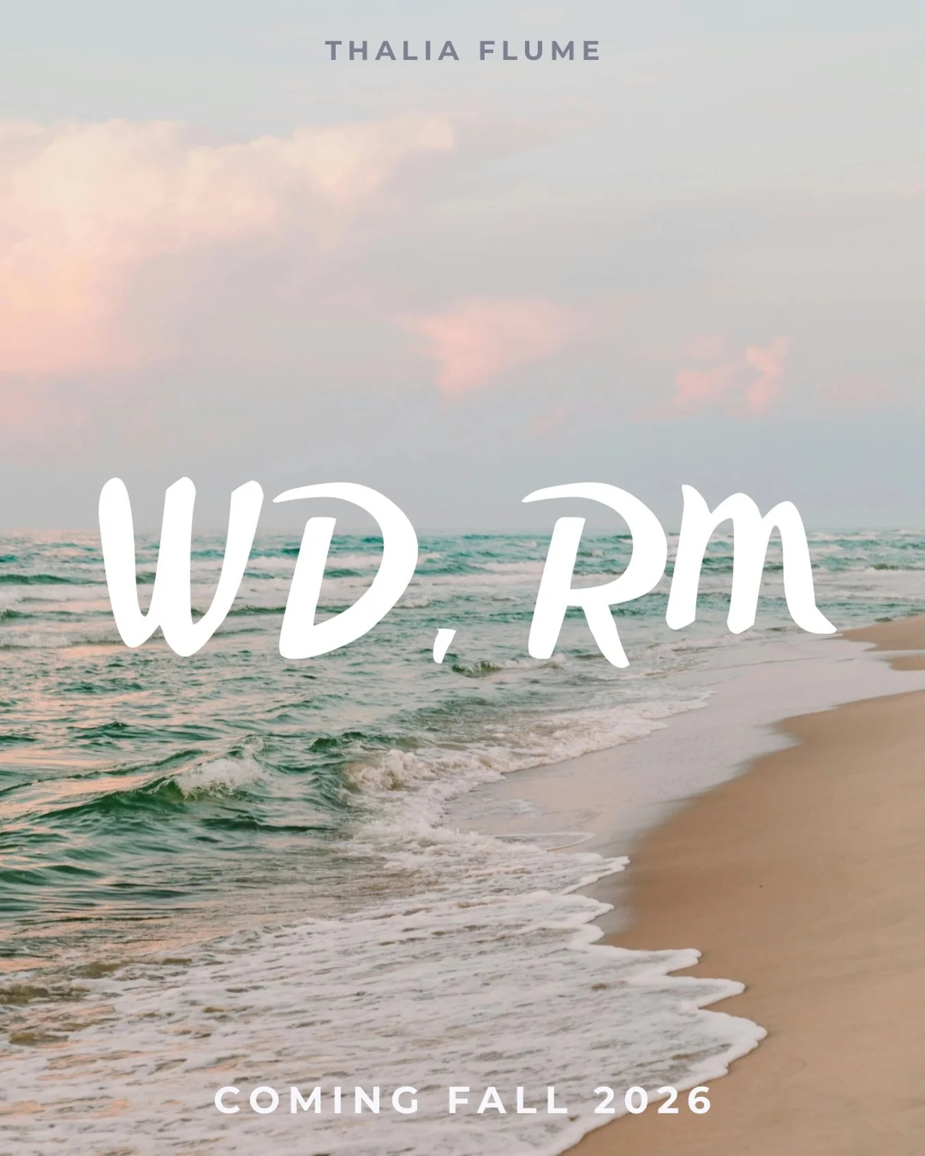it may be chilly up here in the PNW today, but im definitely dreaming of the warm beaches down in SoCal...

leaving you with a little treat this Friday with a little sneak peek at the title of my upcoming debut coming fall 2026!

Hi I&rsquo;m Thalia 