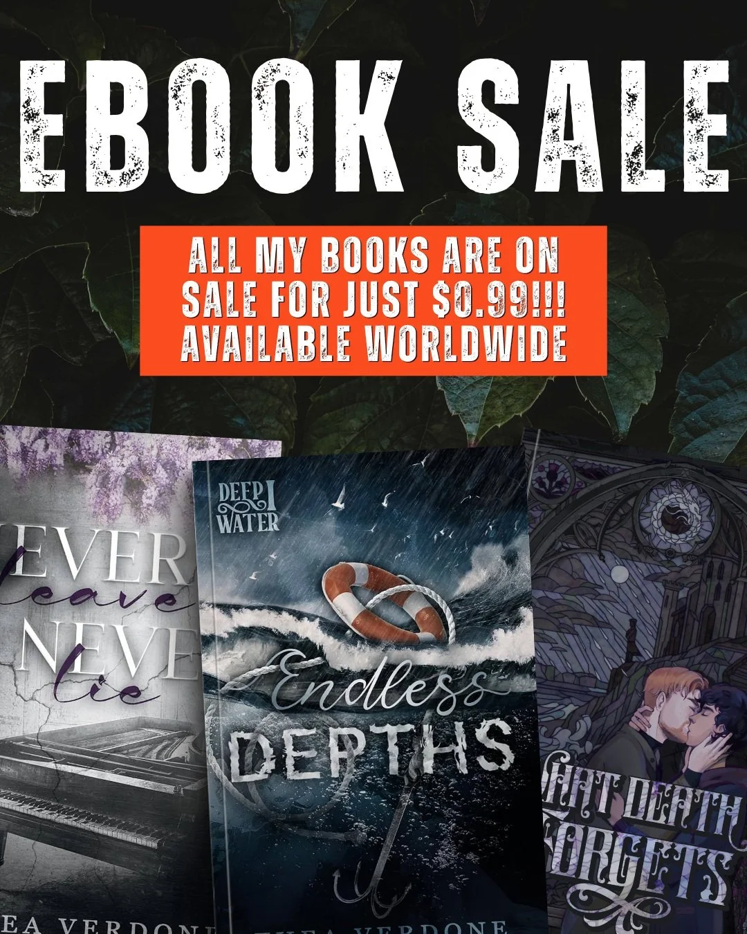 📢All of my books are $0.99 today!
👉quick links: theaverdone.com/links

🛟Endless Depths &mdash; books2read.com/endlessd

🦀Marriage in crisis
🦀Forced proximity
🦀Hurt x comfort
🦀Brother&rsquo;s best friend
🦀Grumpy x sunshine
🦀Second chance
🦀Ch