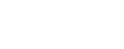Tesla logo and the text 'Energy Certified Installer' on a black background.