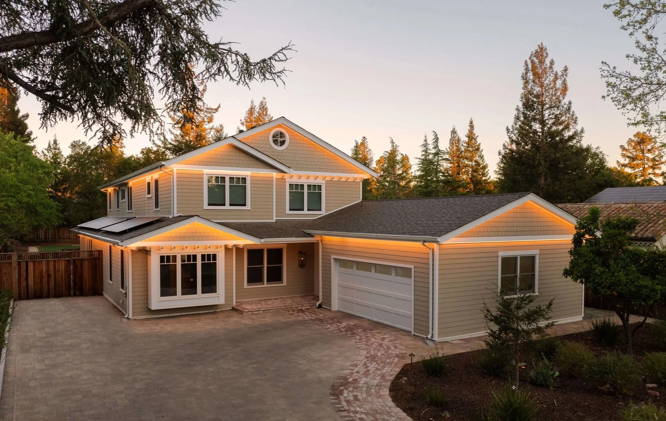 A custom modern Craftsman in Los Altos, California built by KDM Energy founder Josh Parman.