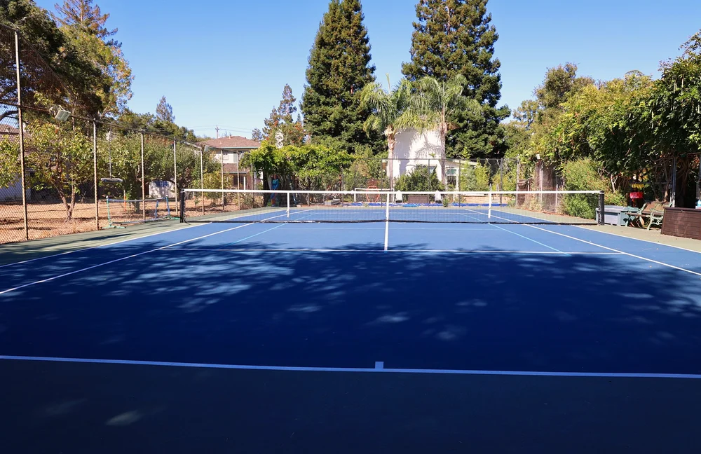 Tennis court at Court & Current Estate, now powered by the estate&rsquo;s own solar and battery system