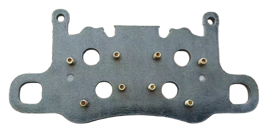 Track brake component for carbon ceramic brake pads for a c8 z06