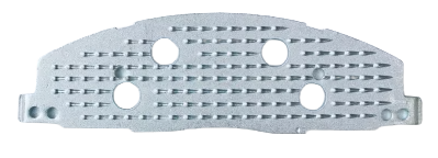 Street brake component for carbon ceramic brake pads for a c8 z06