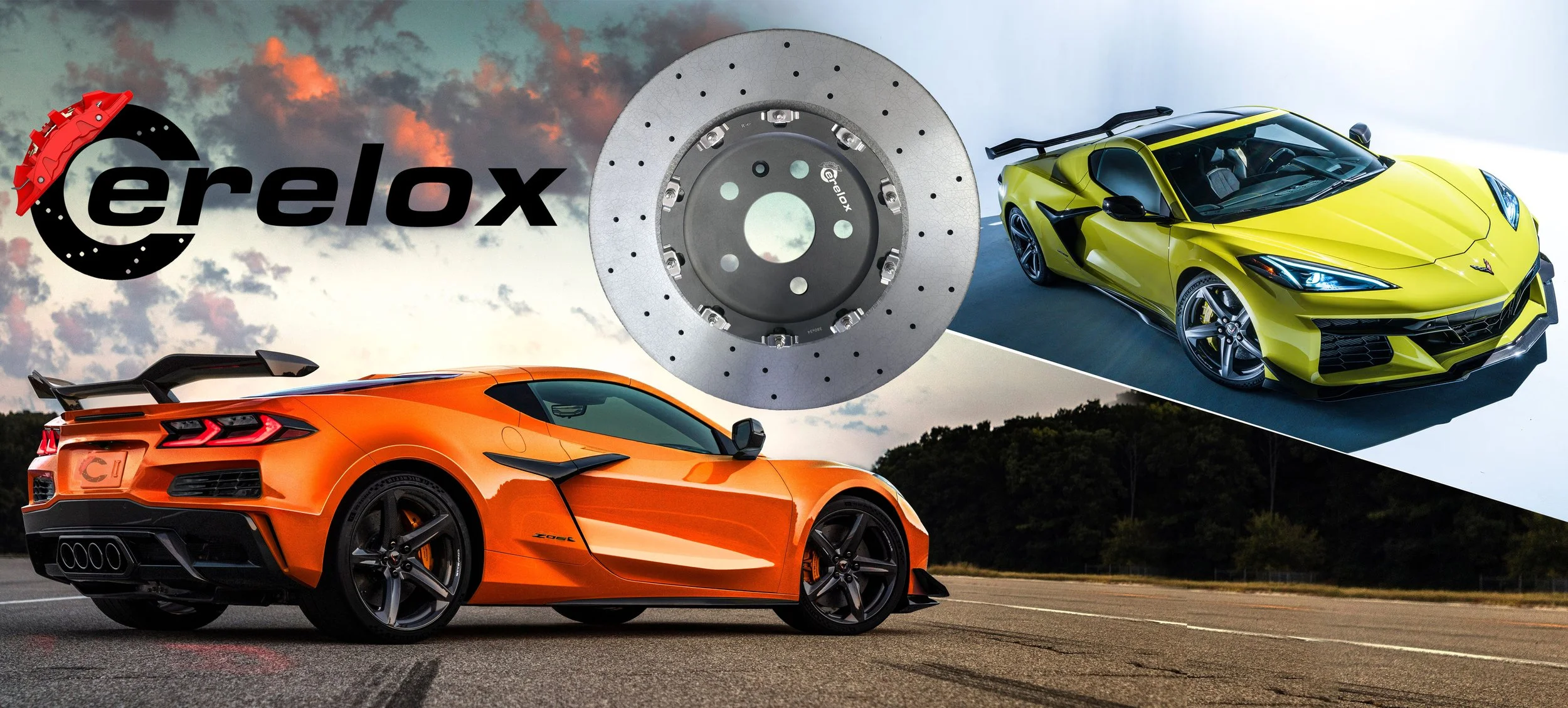 cerelox barbon ceramic rotors for chevrolet corvette c8 z06