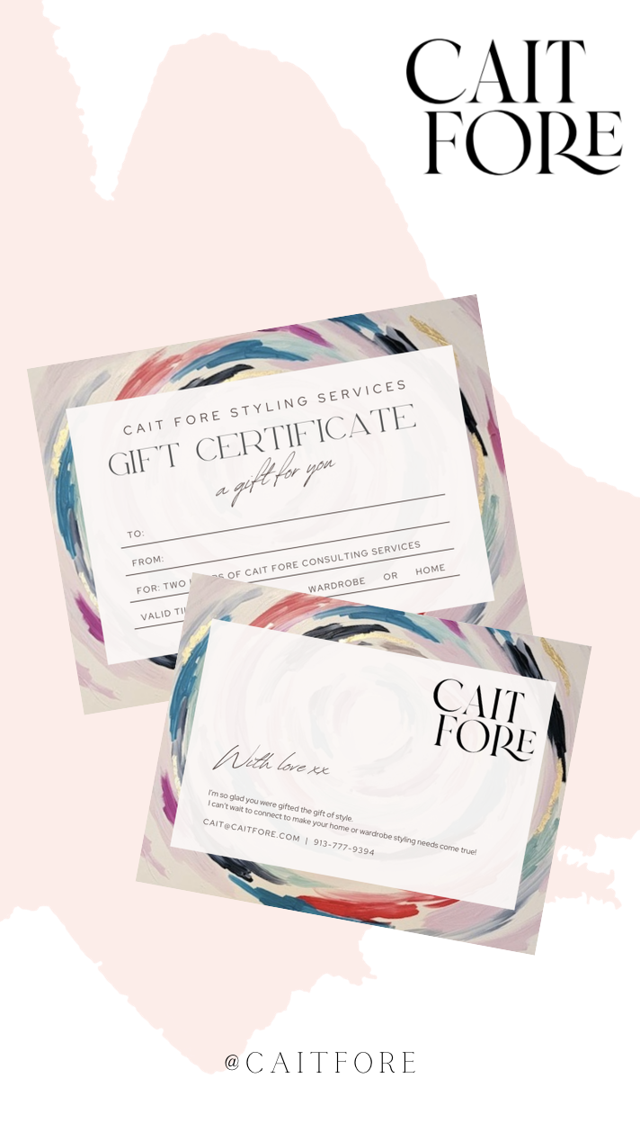 GIFT CERTIFICATE: Cait Fore Studios