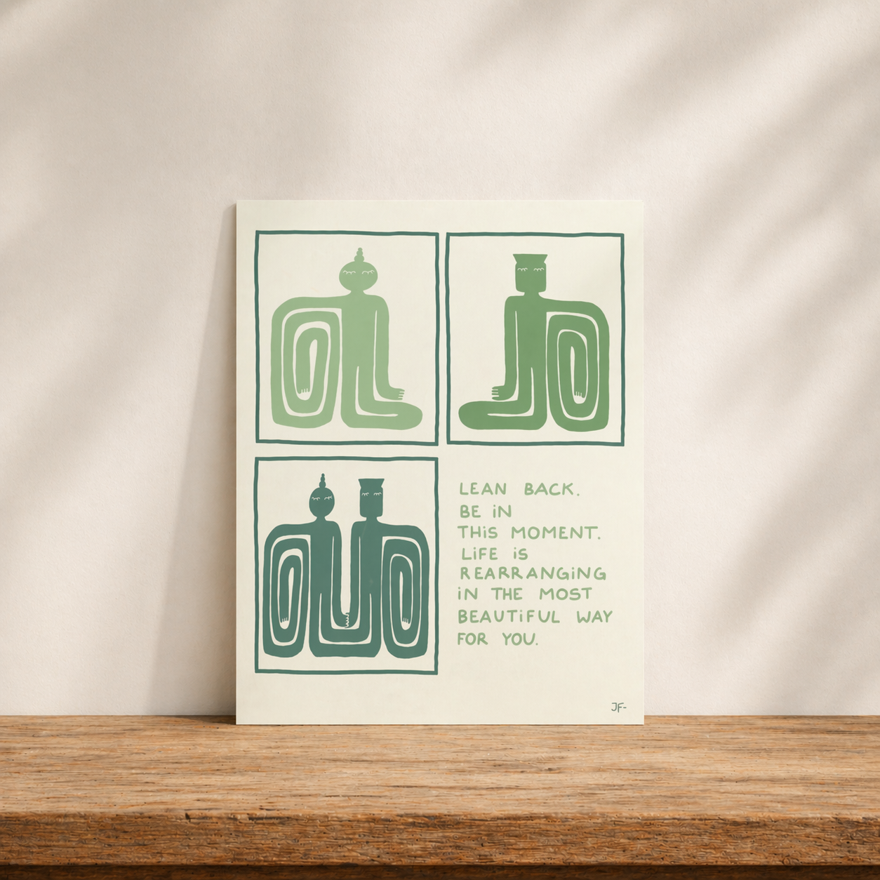 LEAN BACK - Art Print