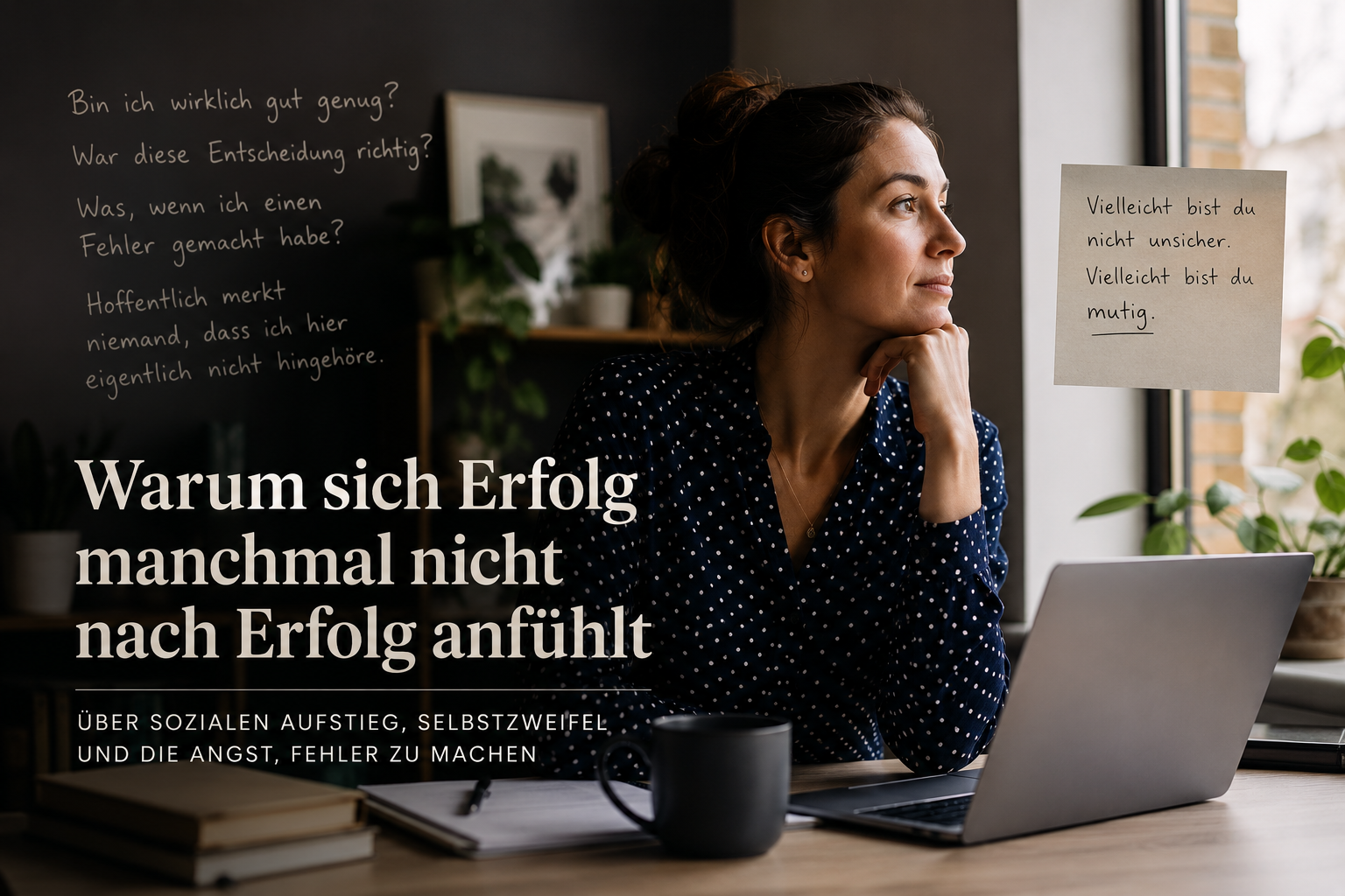 Warum sich Erfolg manchmal nicht nach Erfolg anfühlt: Über sozialen Aufstieg, Selbstzweifel und die Angst, Fehler zu machen