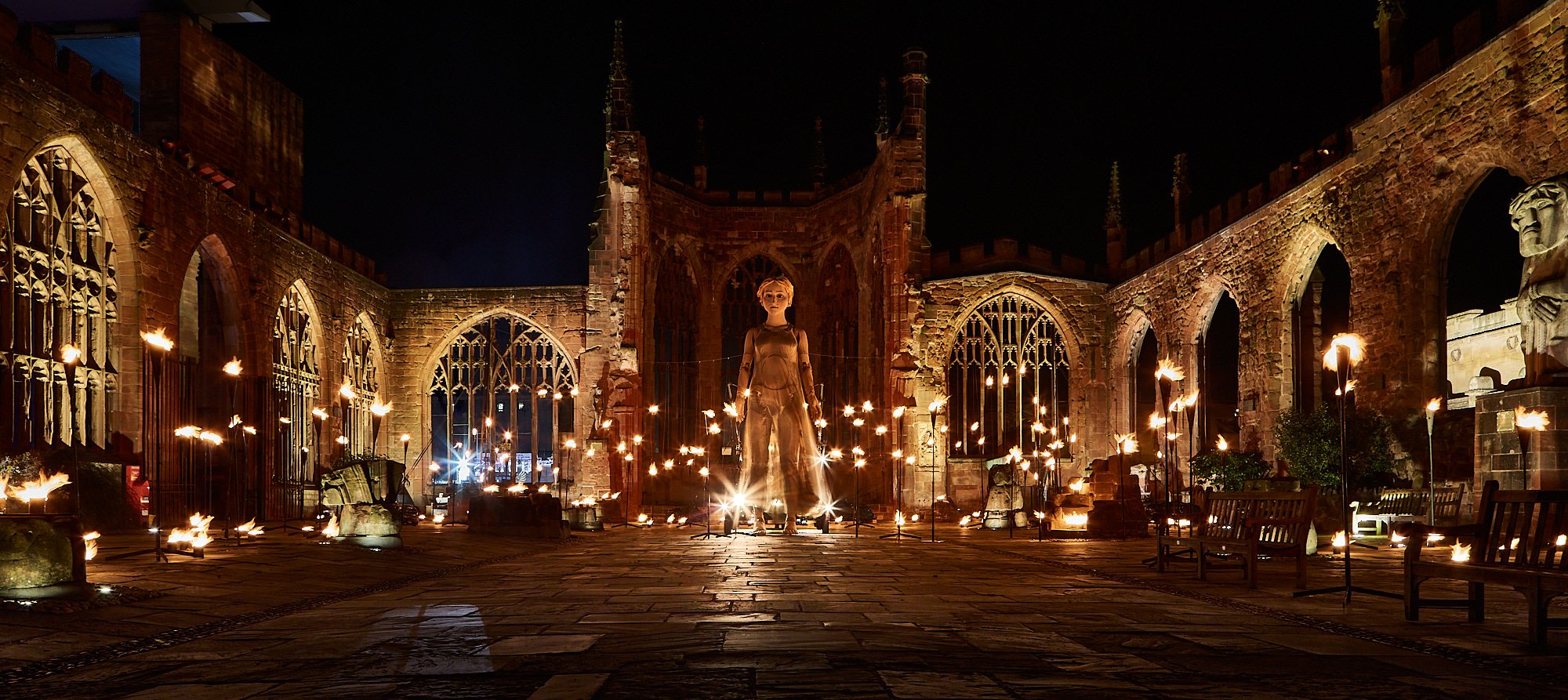 Godiva Awakes – Imagineer, Coventry Cathedral Ruins