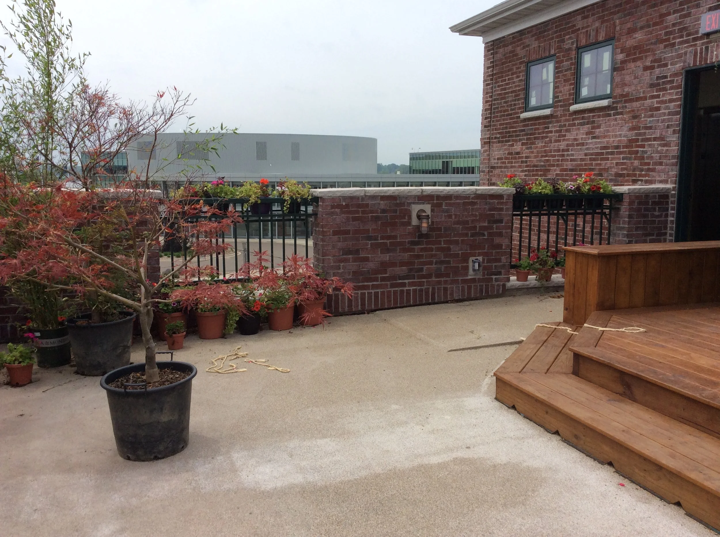 Custom Metal Railings Fabricated to Complement the Building's Historic Waterfront Design.