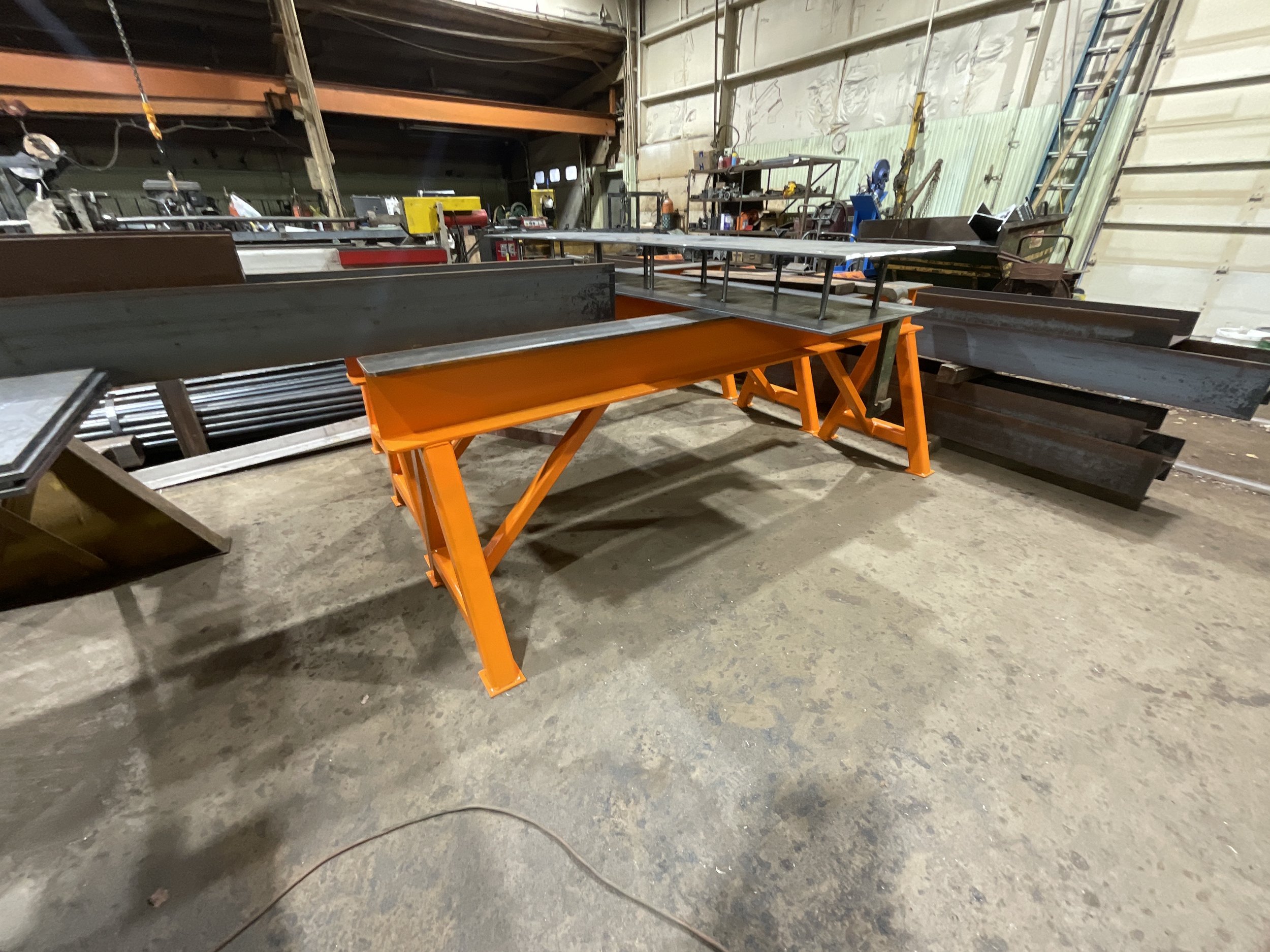 Metal fabrication shop interior