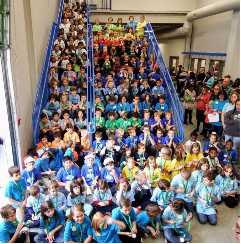 Fabricated Steel Stair and Guardrail System Supporting High-Occupancy use within an Educational Innovation Facility.