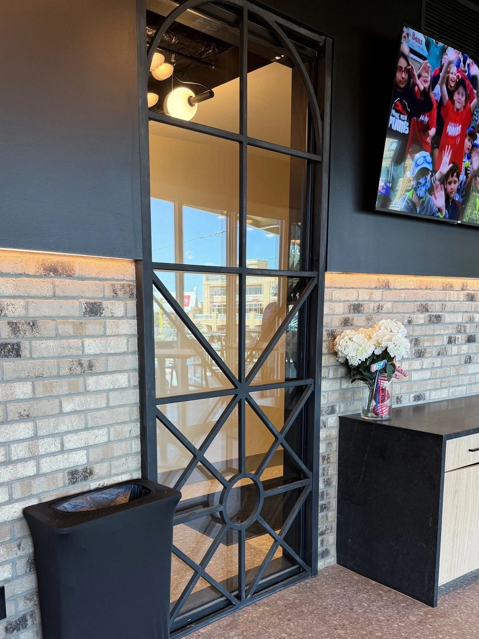 Finished Decorative Architectural Metalwork Installed within the Stadium's Premium Hospitality Spaces.