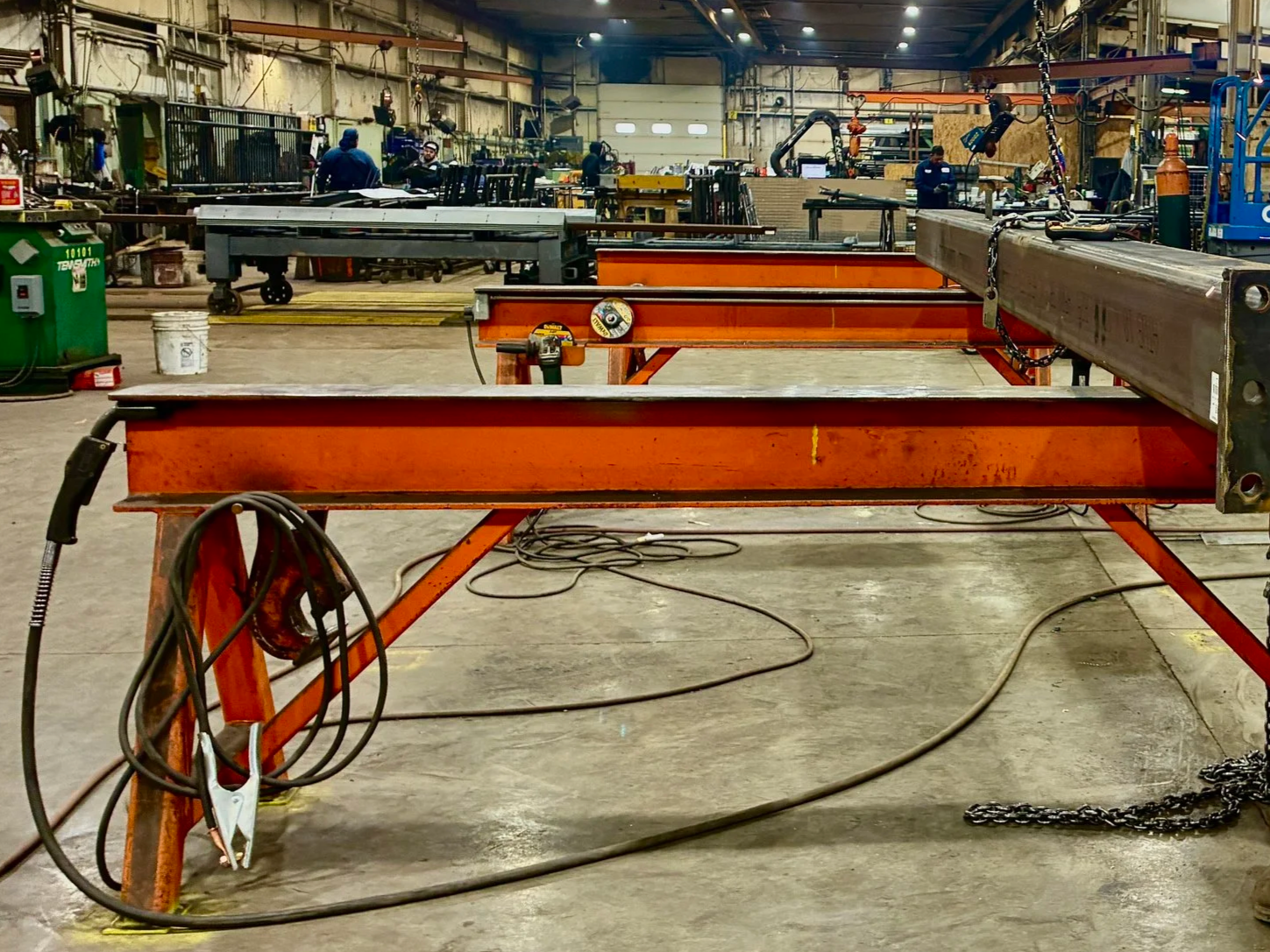 Steel fabrication workbench