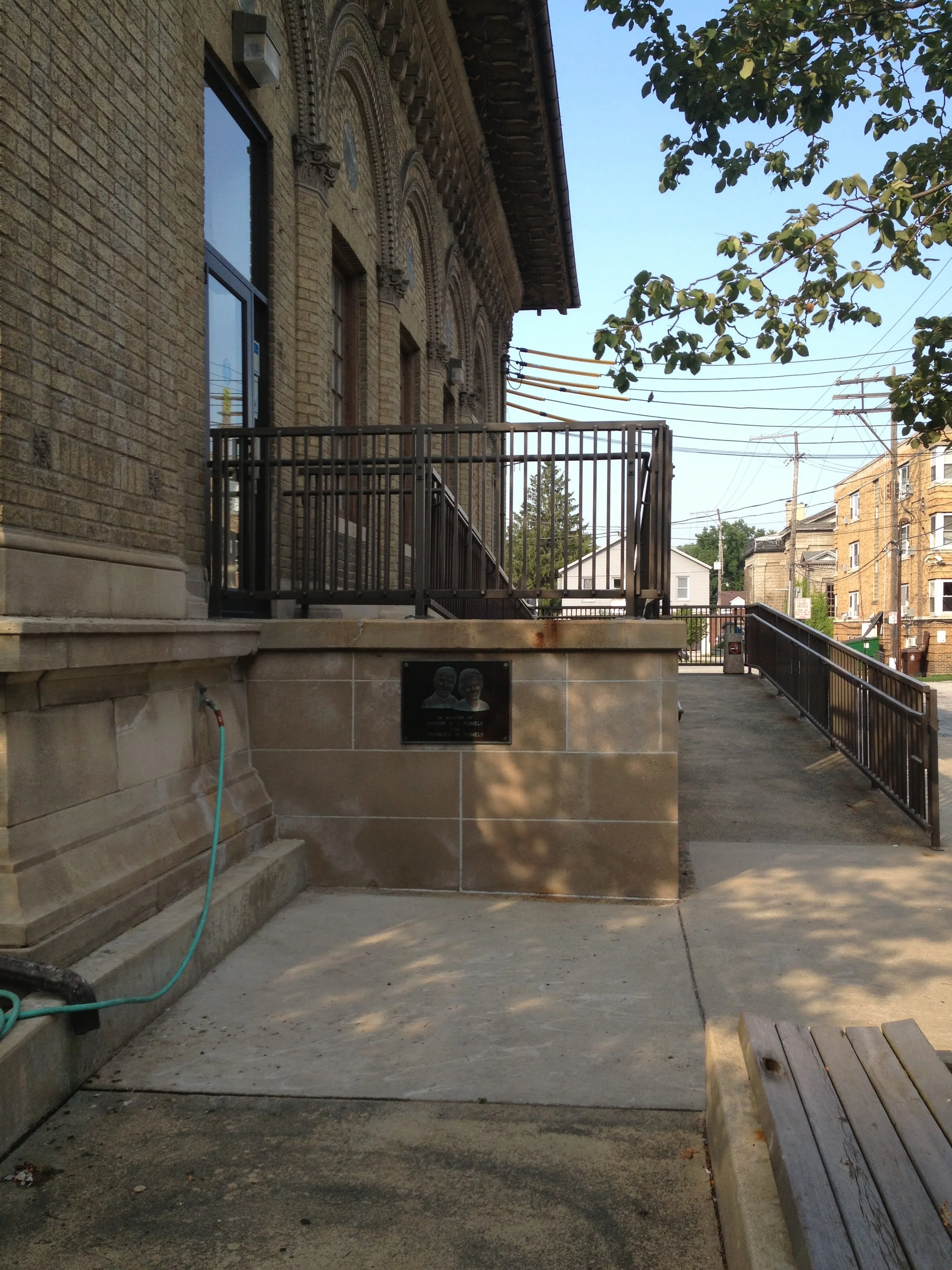 Exterior Accessibility Improvements Featuring Durable Steel Railings and Guardrails.