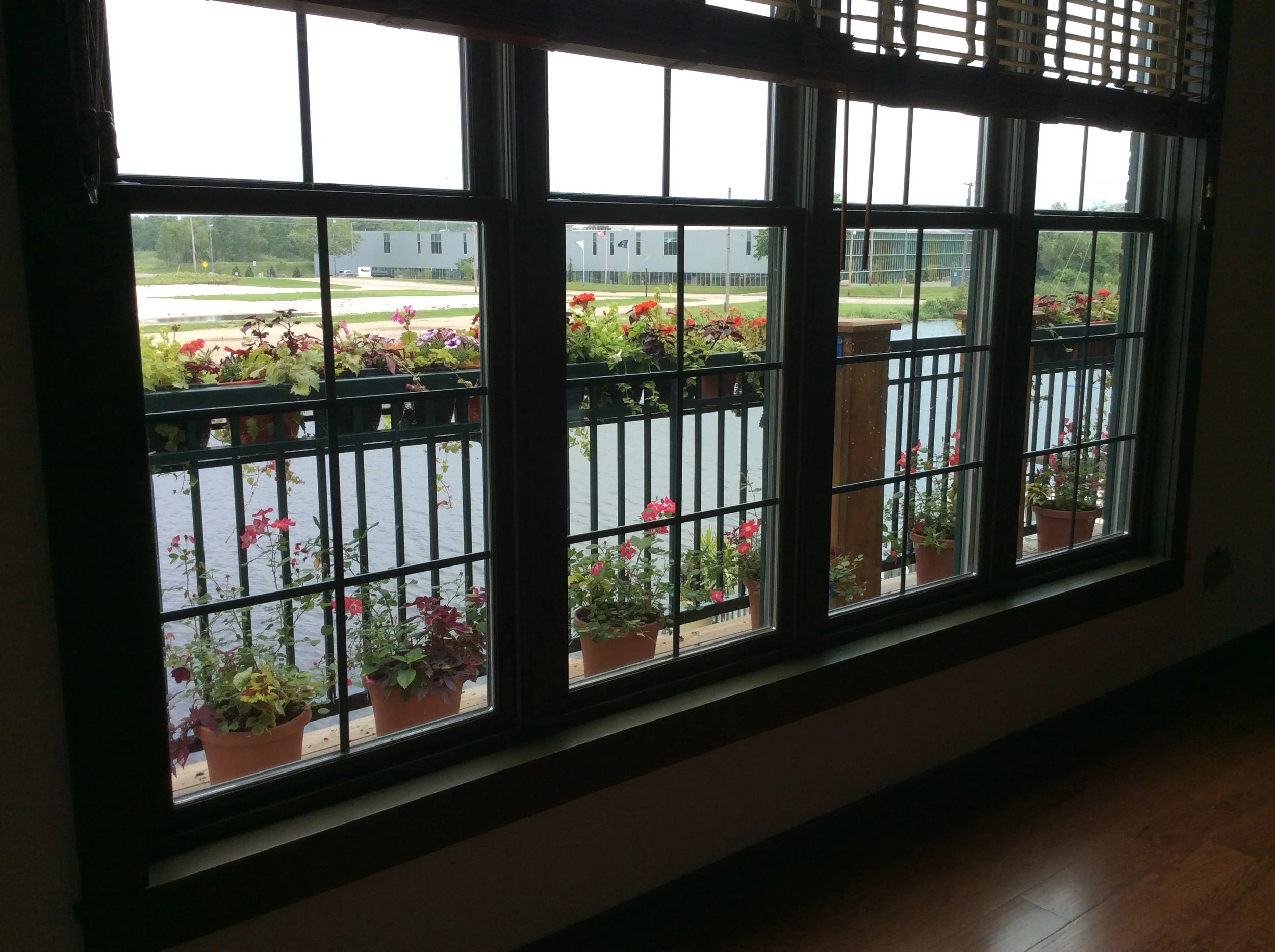 Exterior Balcony Railing System Viewed from the Interior Living Space.