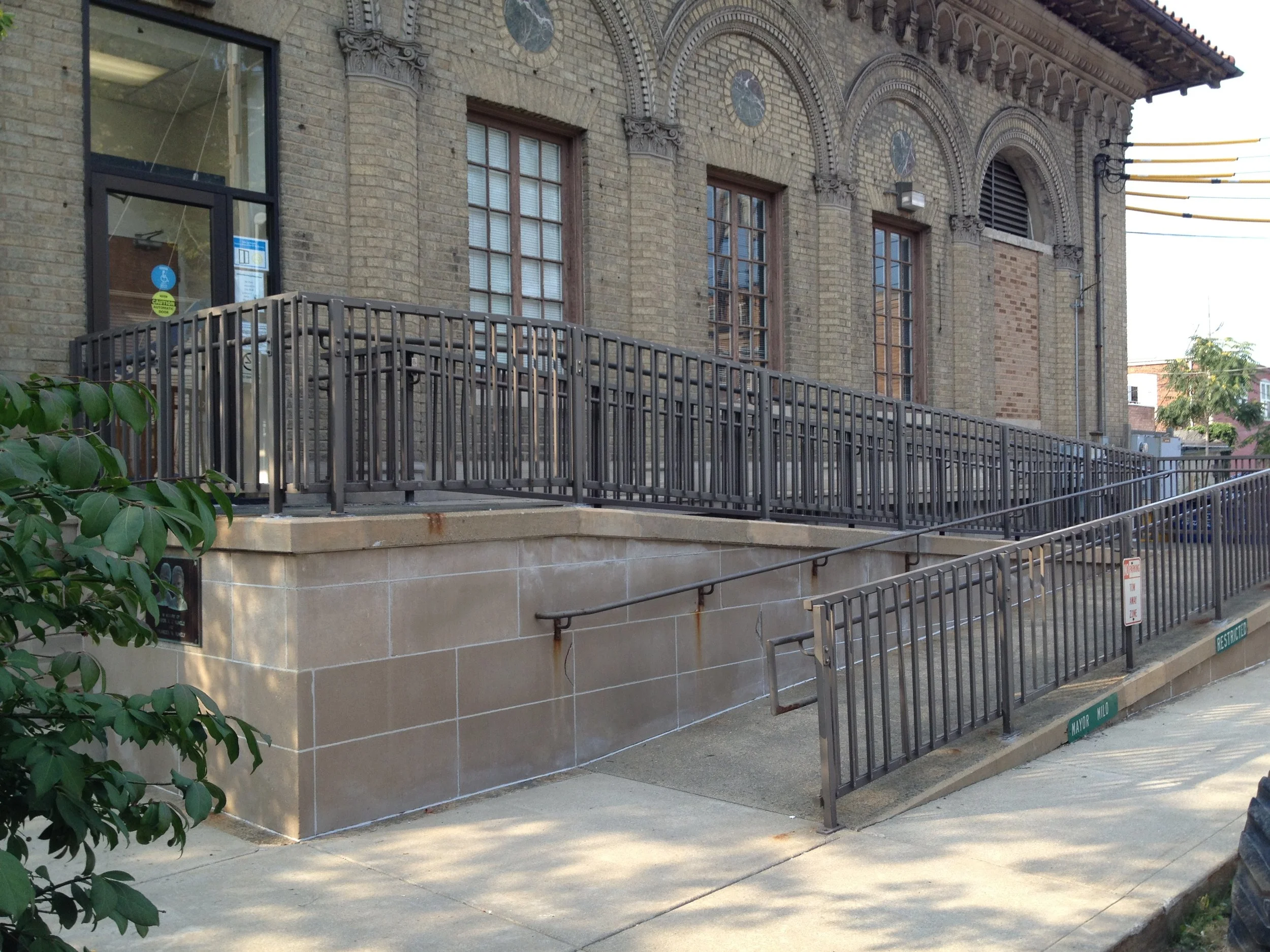 Accessibility Ramp and Guardrail System Designed to Improve Safe Access Throughout the Facility.
