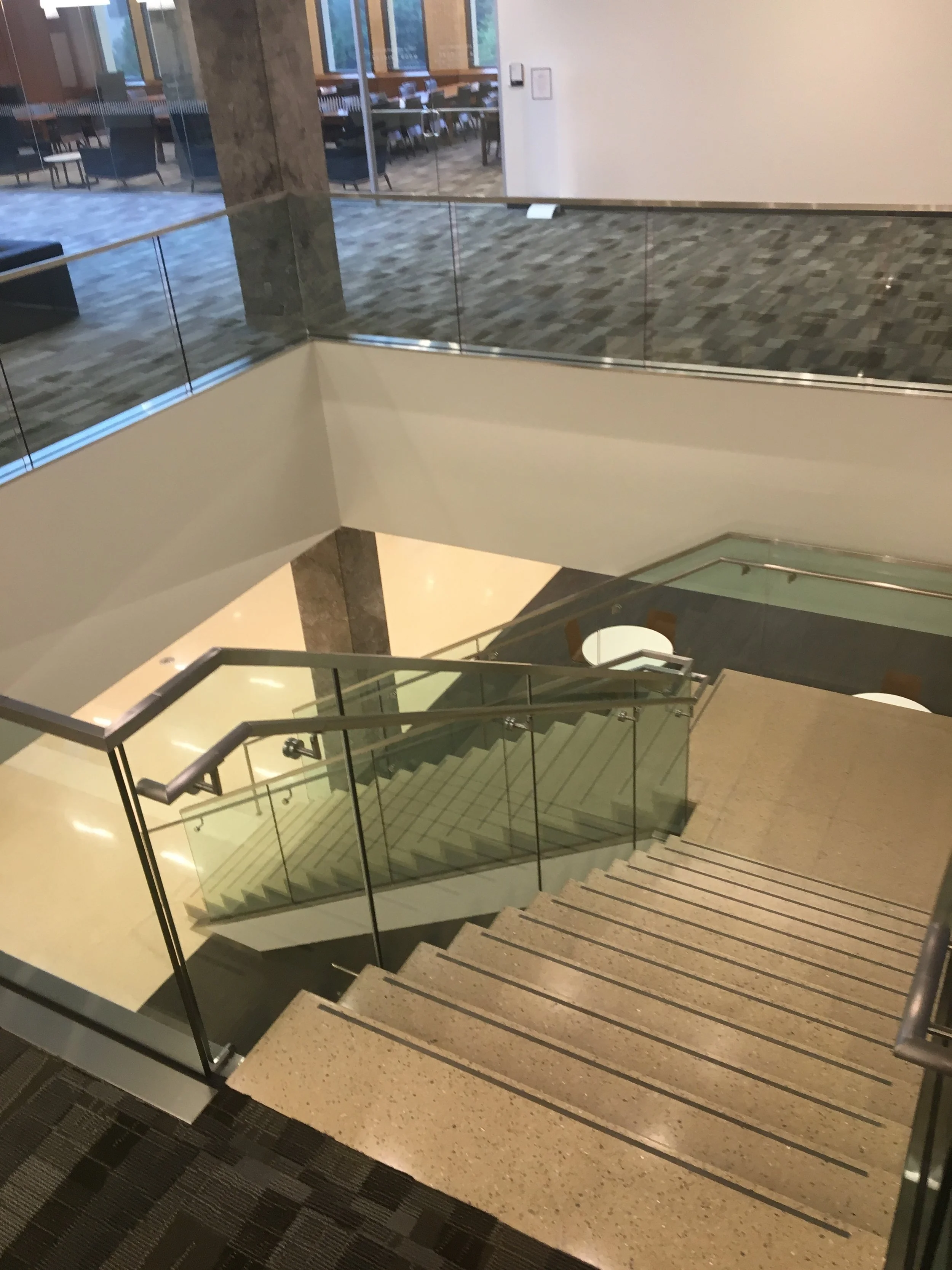 Frameless Glass Guardrail System Enhancing Safety While Preserving Architectural Visibility.