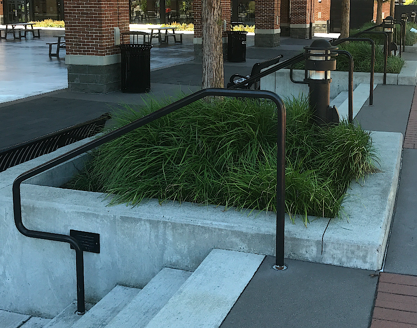 Architectural Handrail Systems Integrated Into the Pavilion's Landscape and Streetscape Design.