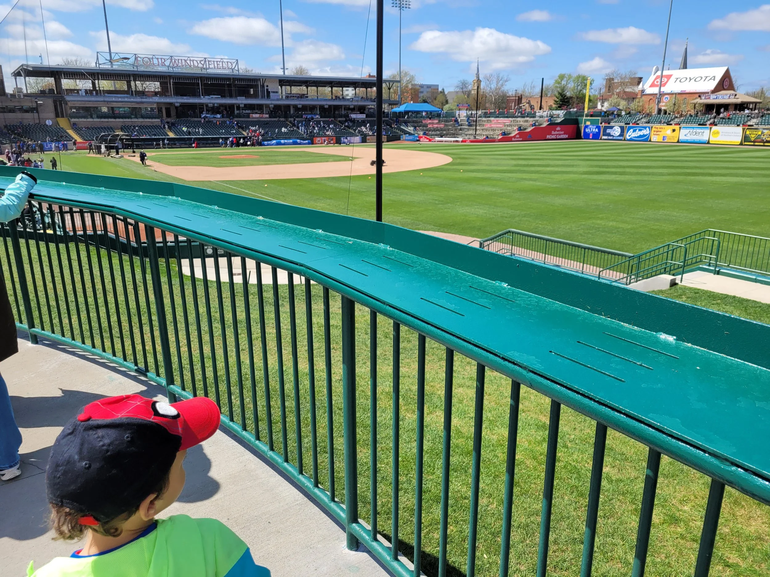 Custom Fabricated Railings Provide Safety and Durability while Preserving Unobstructed Views of the Playing Field.